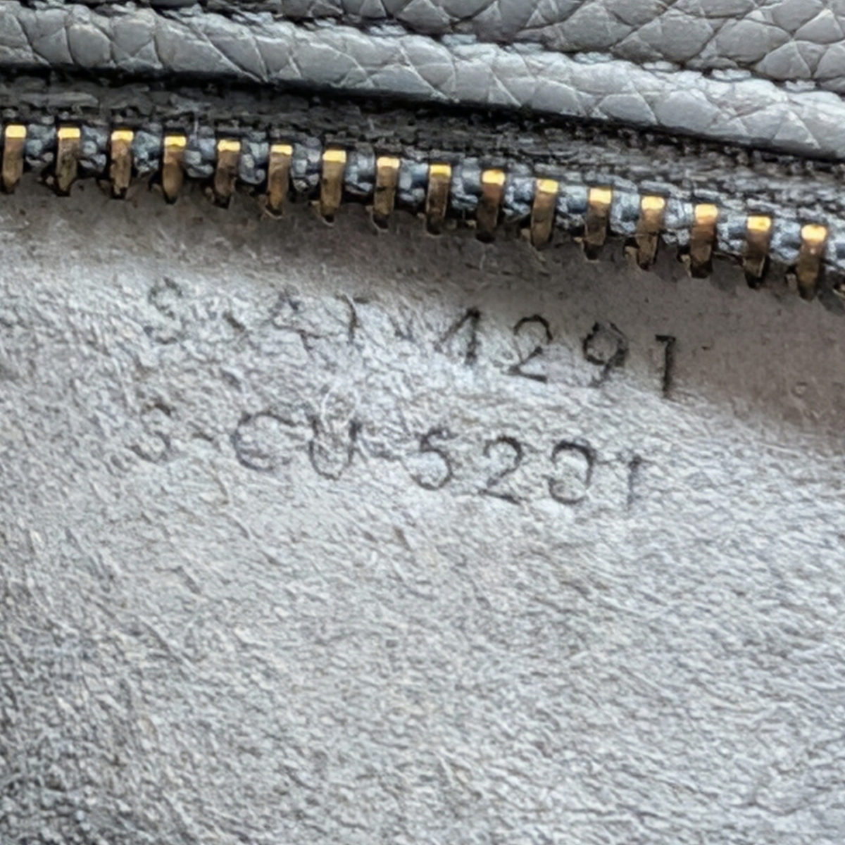Celine Nano Luggage Tote Bag Dark Grey Kohl