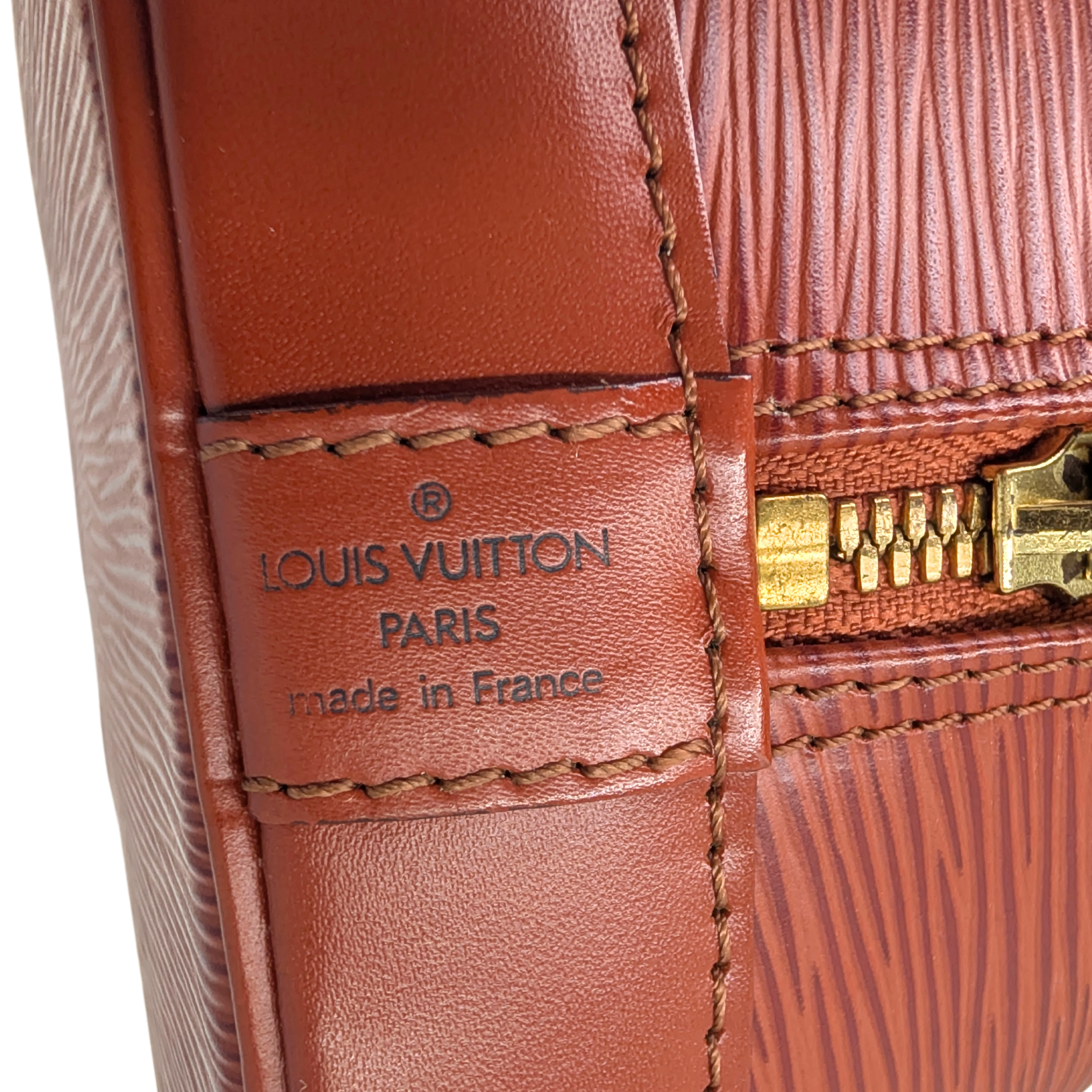 Louis Vuitton Alma PM Epi Cognac Brown