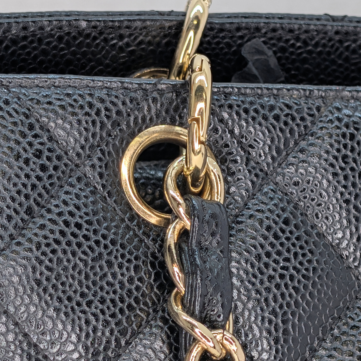Chanel Shopping Tote Caviar Black