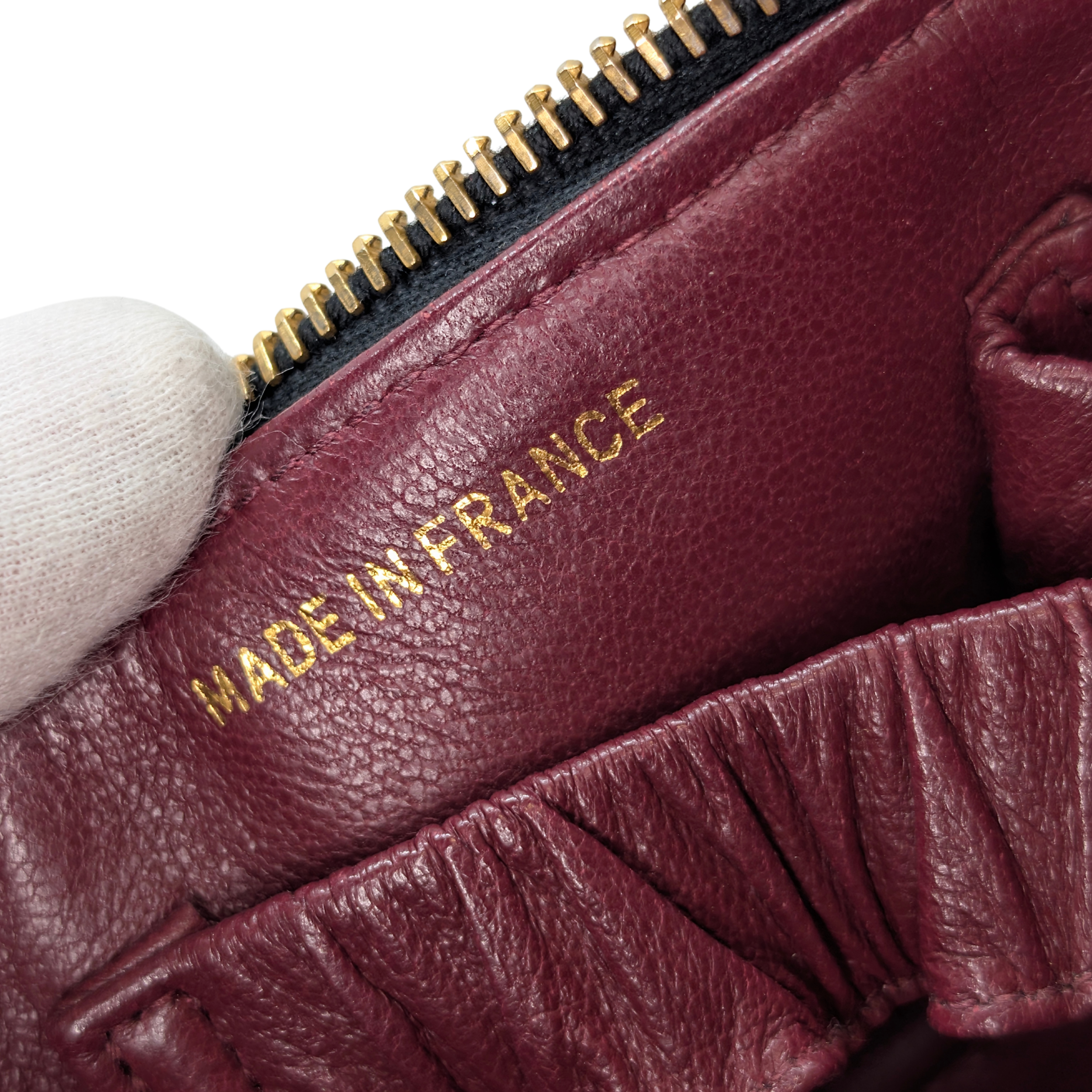 Chanel Vintage Cosmetic Makeup Vanity Case Lambskin Black
