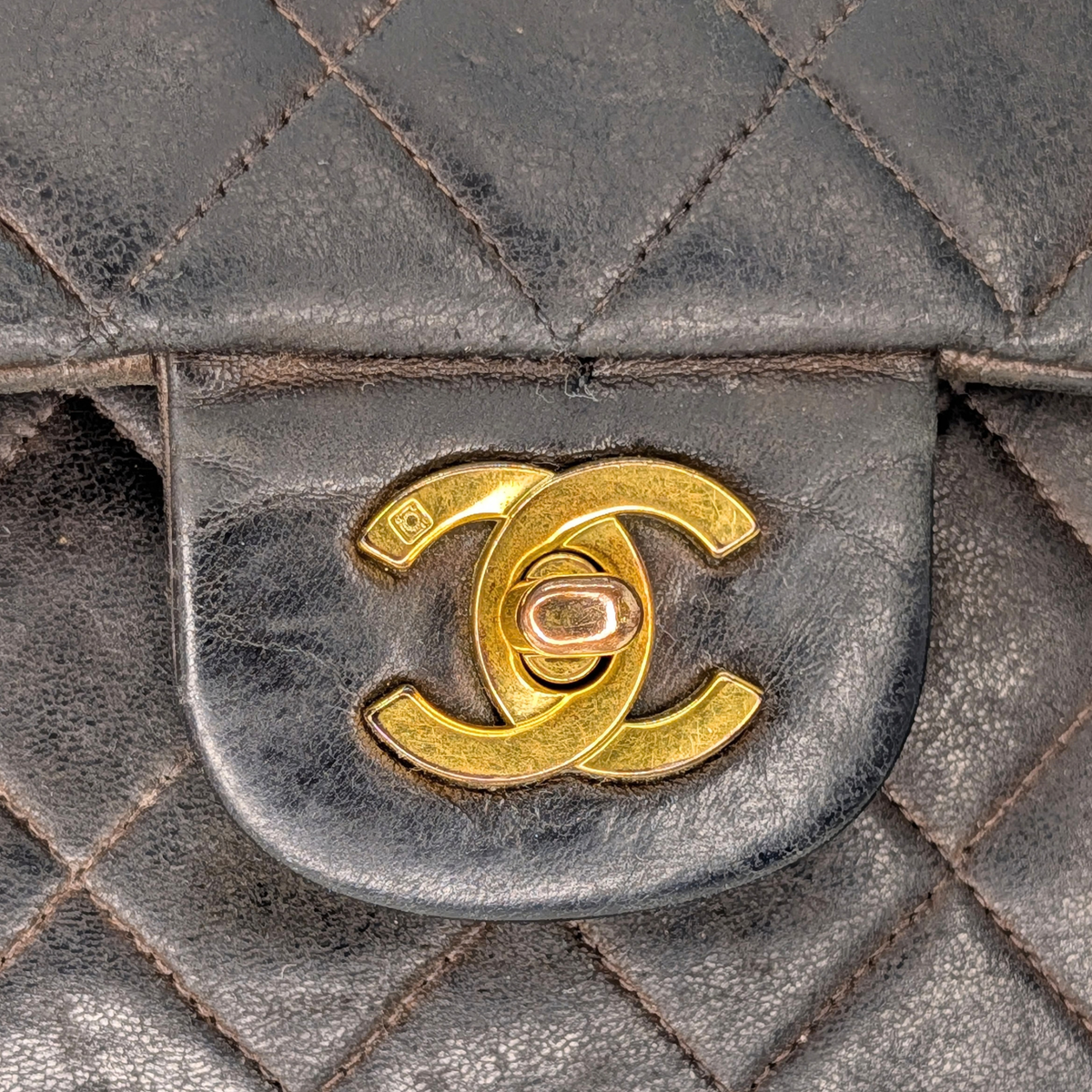 Chanel Vintage Classic Flap 羊皮菱格手袋