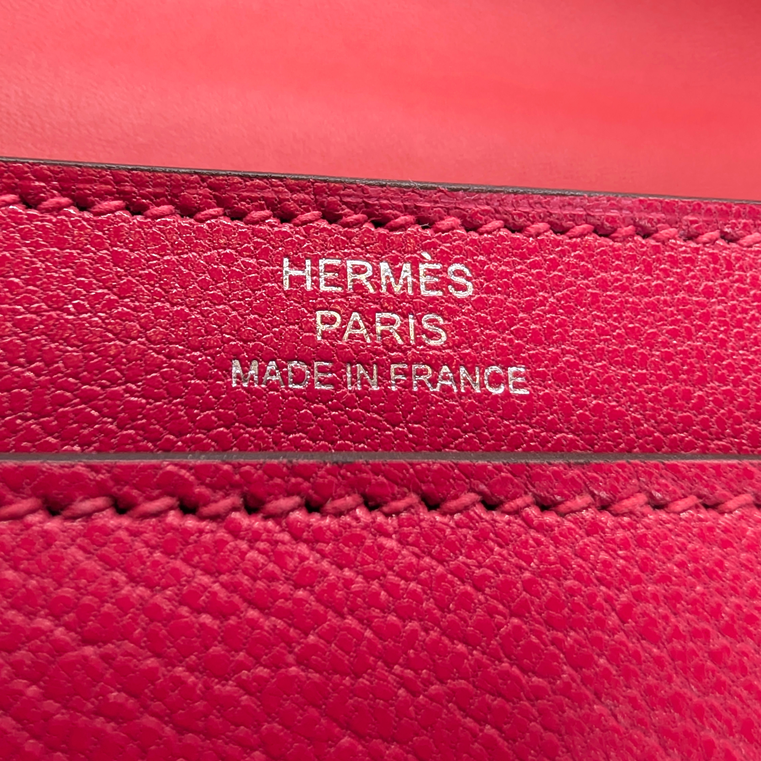 Hermes Mini Verrou Chainr Bag Red/Rose Mexico Y Stamp