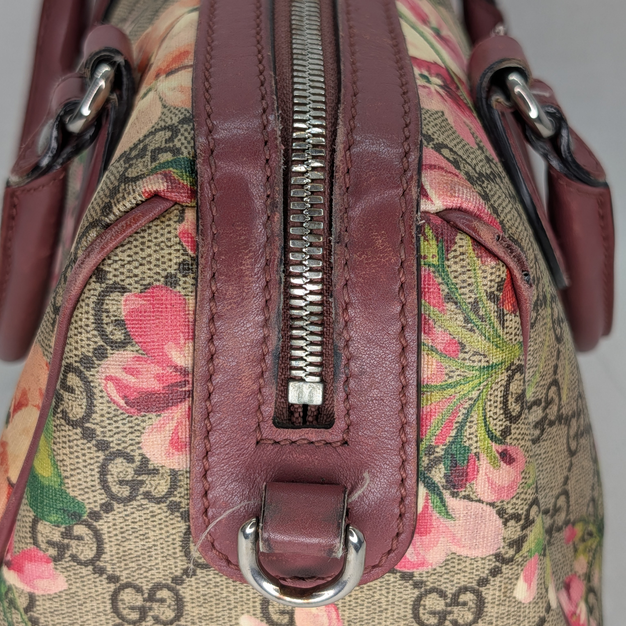 Gucci 花卉圖案 Boston 手袋