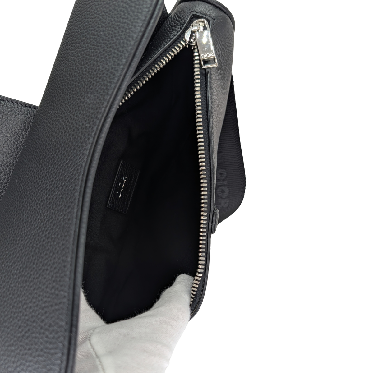 Dior Men's Saddle Bag Calfskin Black