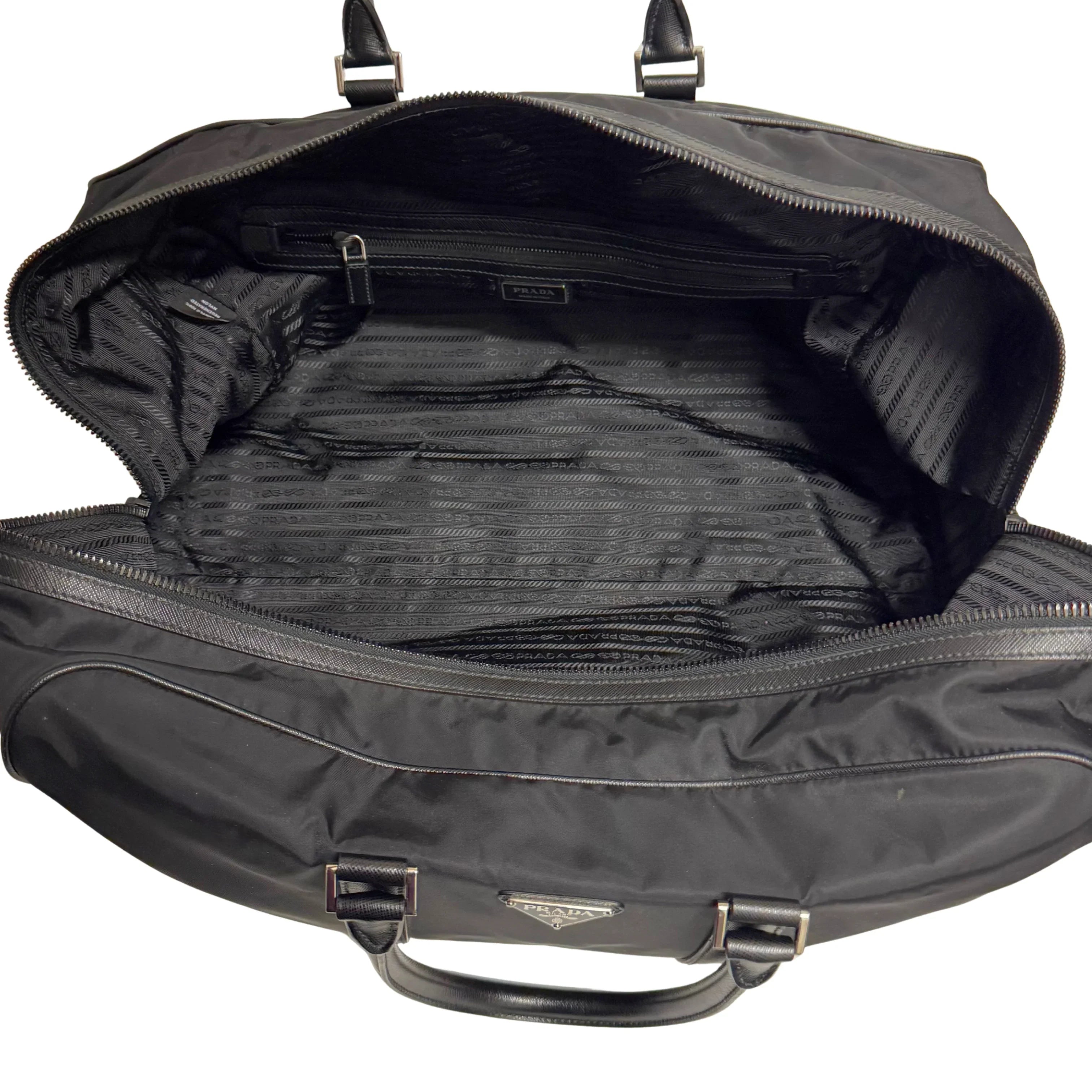 Prada Nylon Viaggio Duffle Bag Black - Lost Designer
