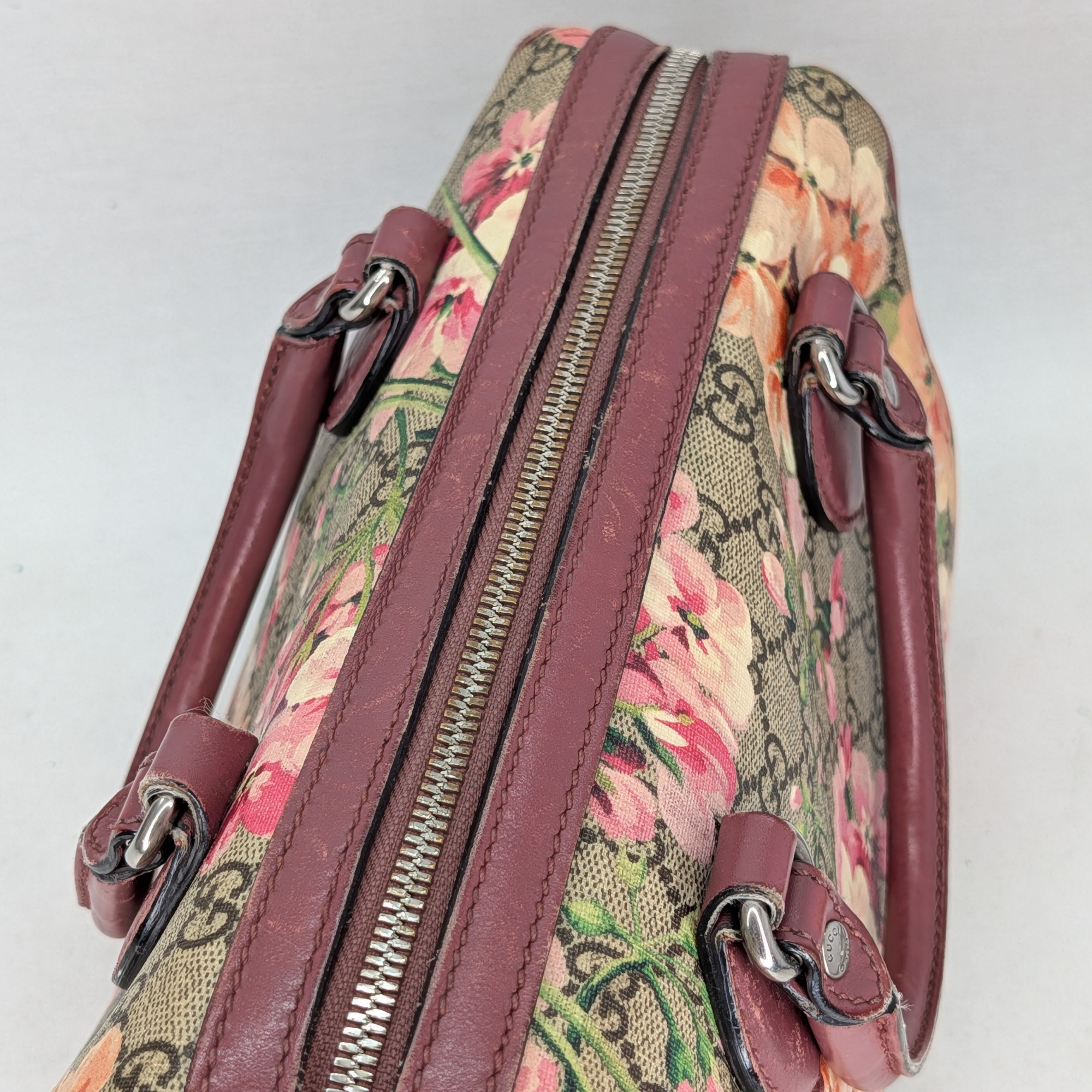 Gucci 花卉圖案 Boston 手袋