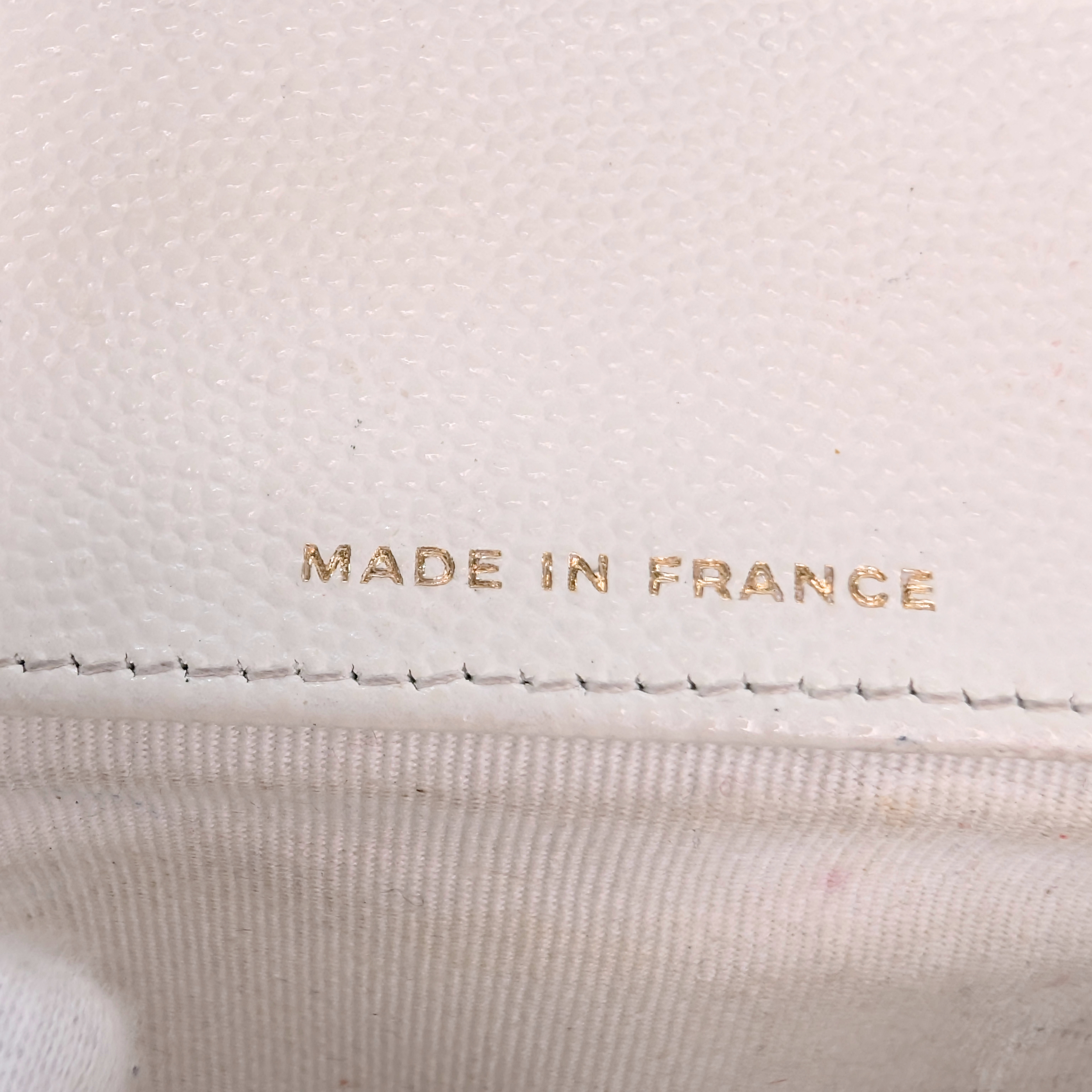 Chanel Quilted Caviar Sunglasses Case Bag White