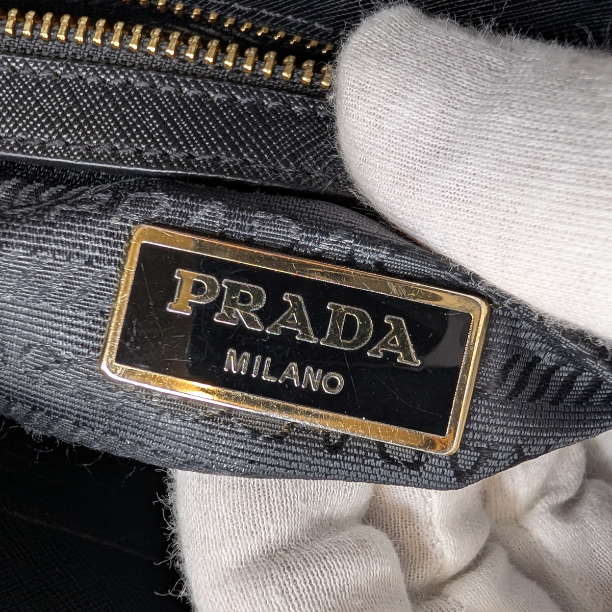 Prada Saffiano Galleria 黑色雙拉鏈手袋