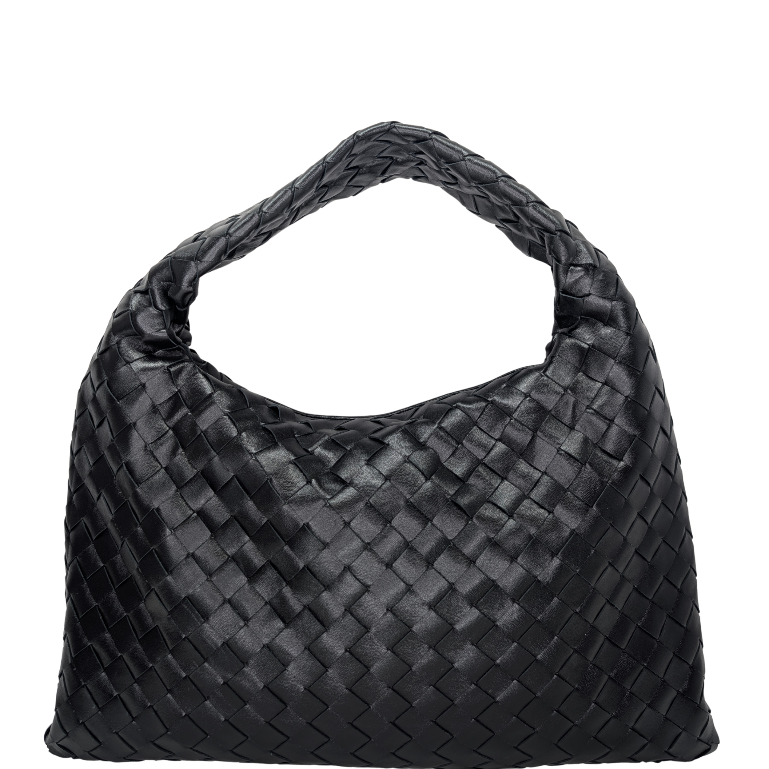 Bottega Veneta Small Hop 黑色編織手袋