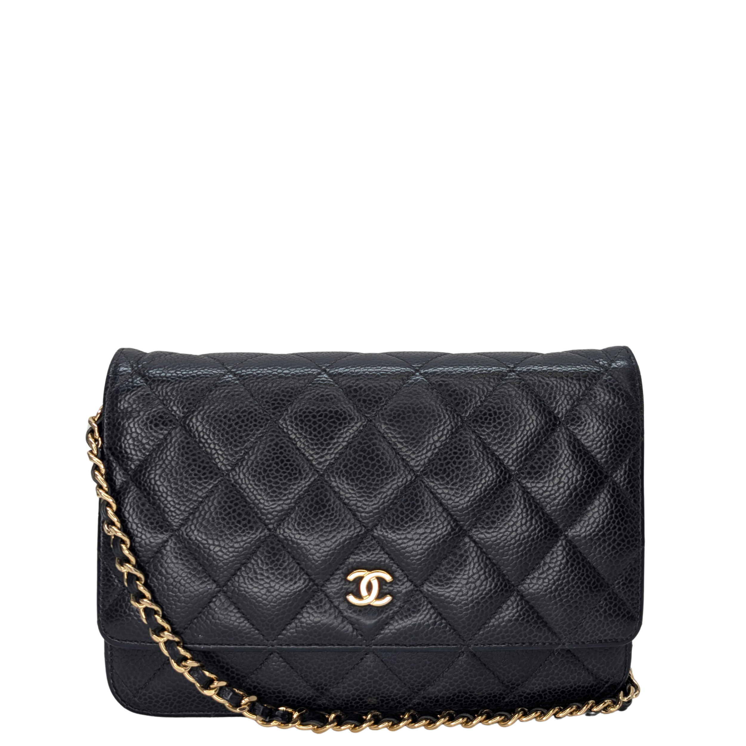 Chanel WOC Wallet on Chain Caviar Black GHW