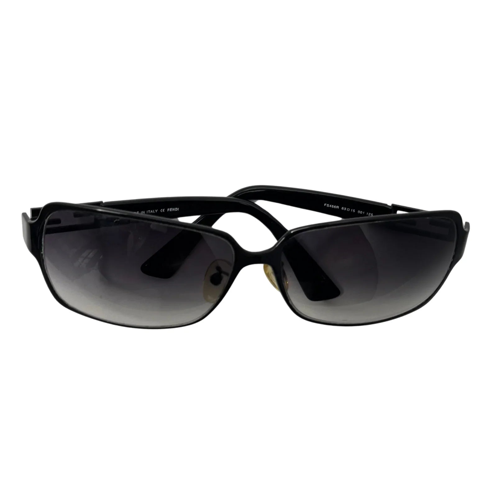 Fendi Black Rhinestone Angular Frame Sunglasses - Lost Designer