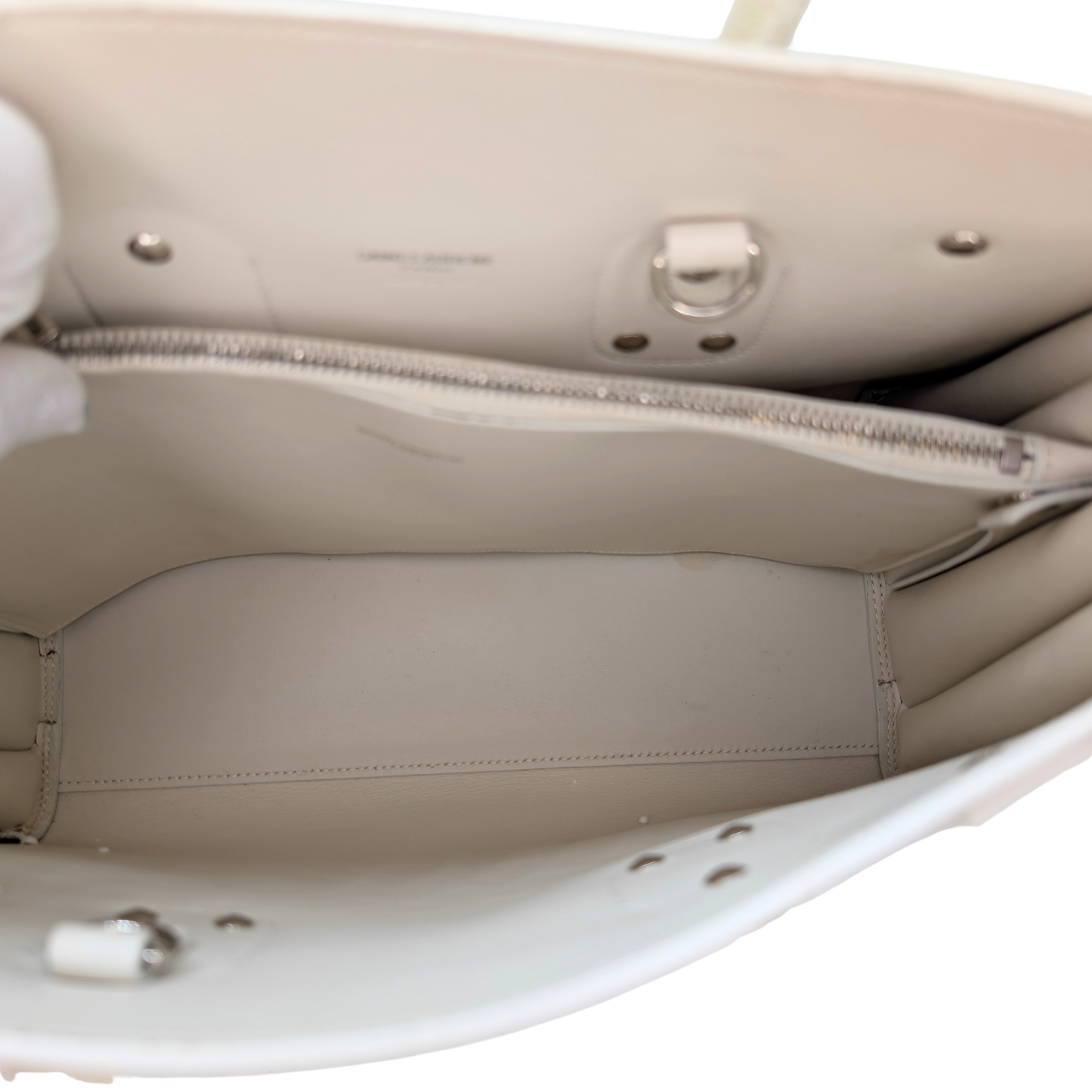 Saint Laurent Sac De Jour Leather White