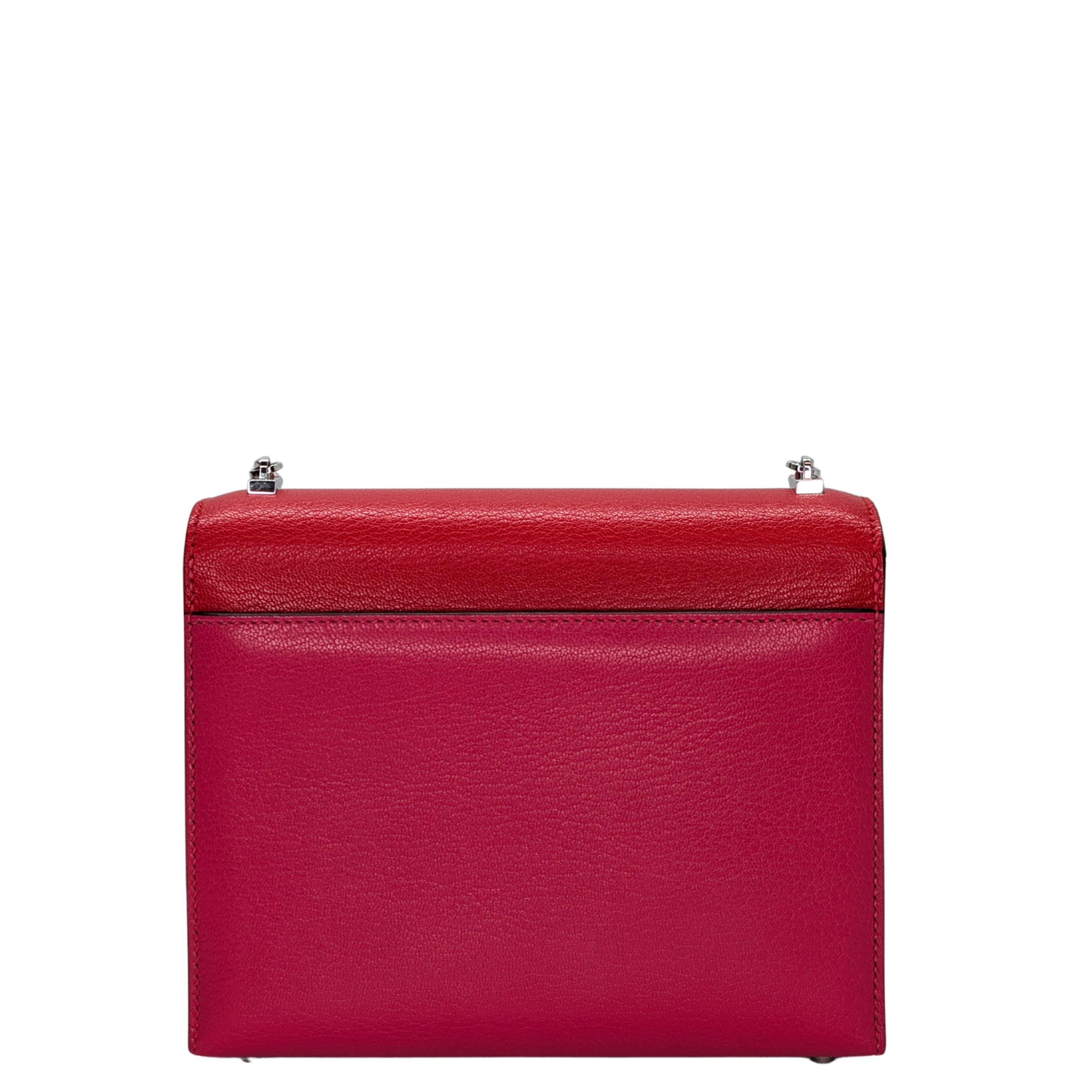 Hermes Mini Verrou Chainr Bag Red/Rose Mexico Y Stamp