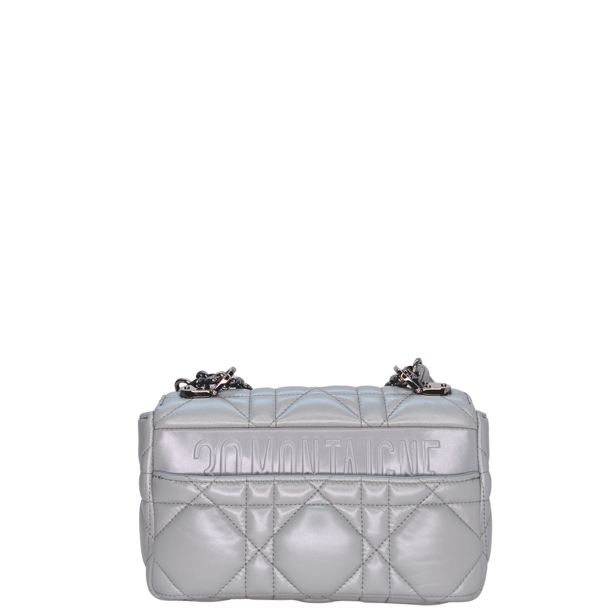 Christian Dior Small Caro Calfskin Bag Grey