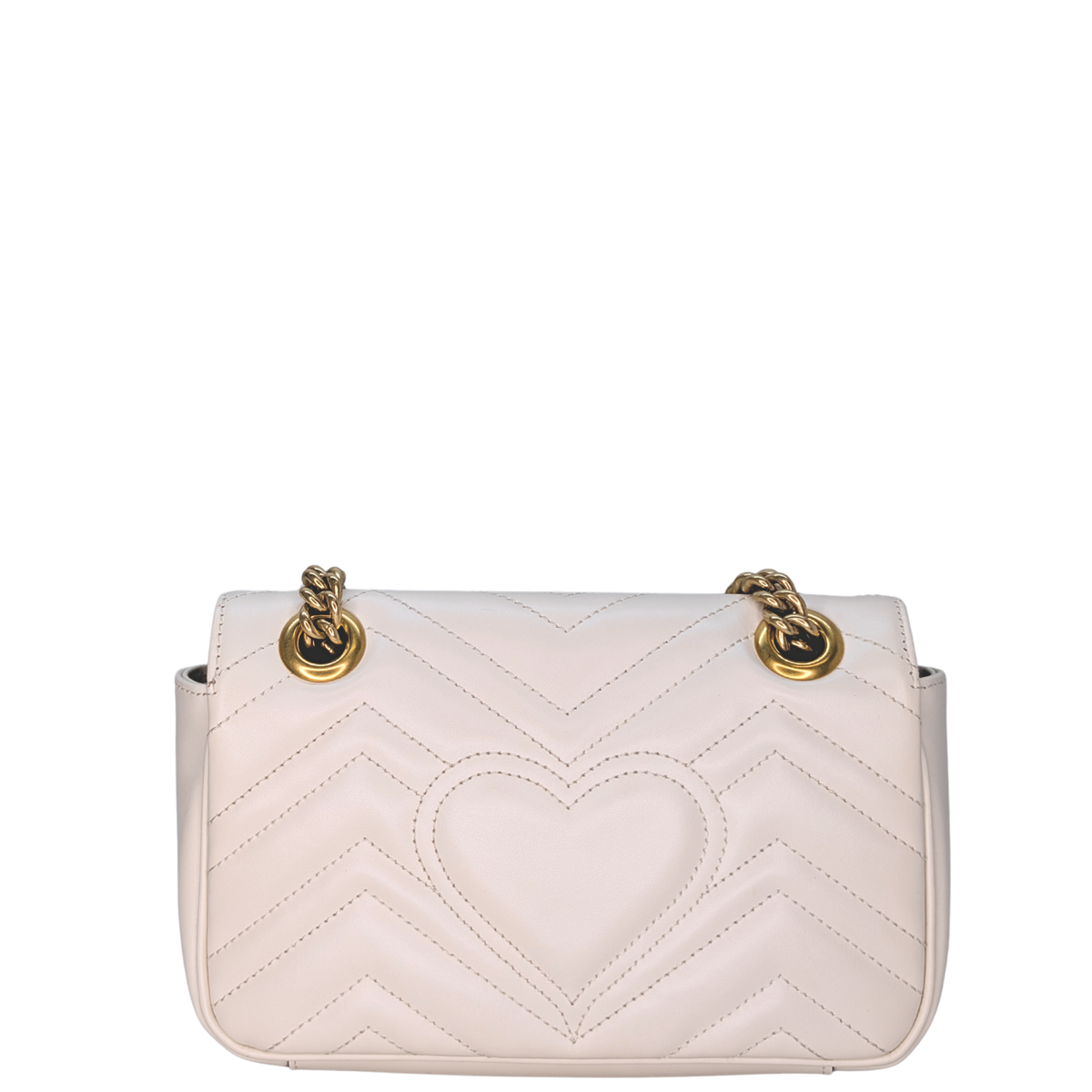Gucci GG Marmont Flap Small White