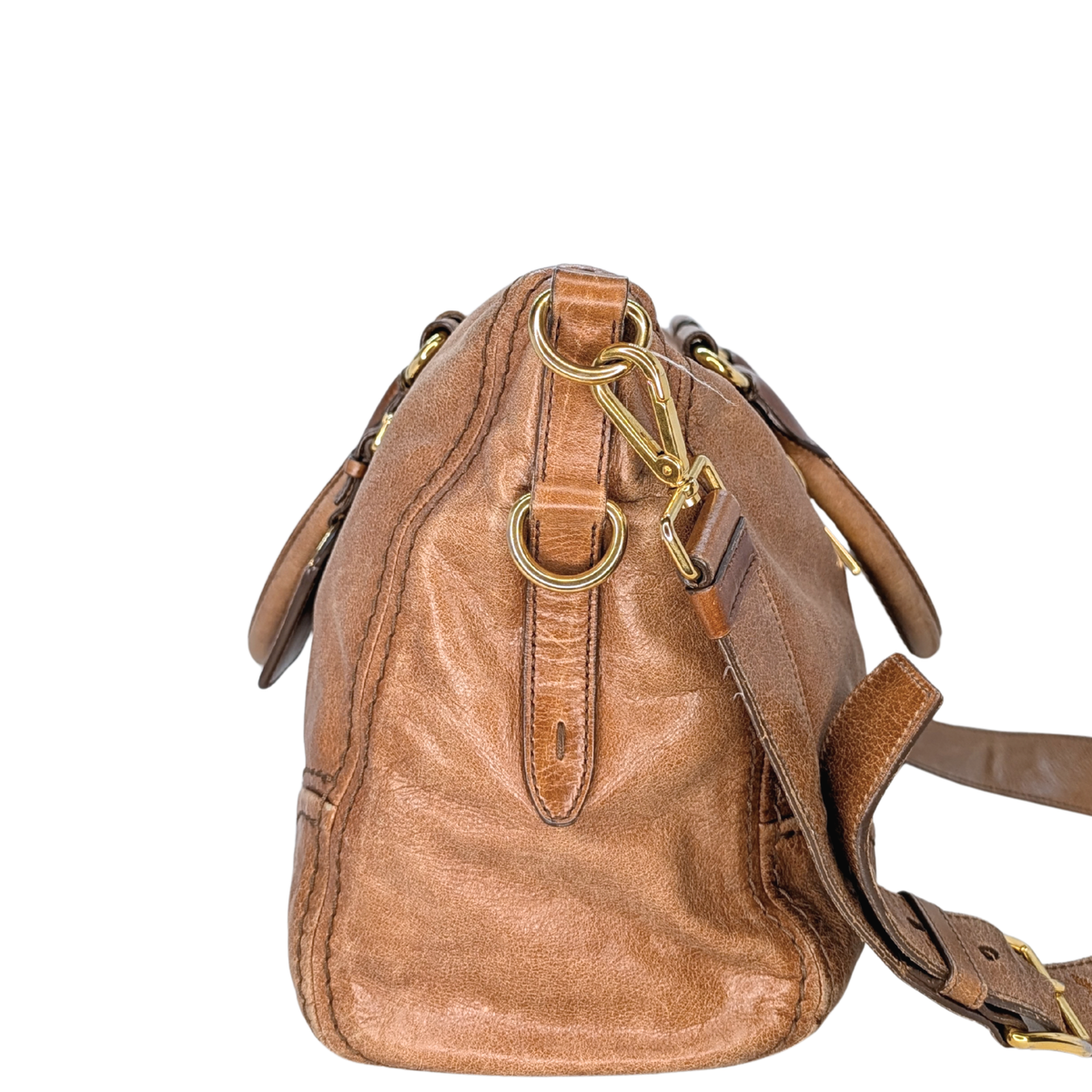 Prada Vitello Leather Crossbody Bag