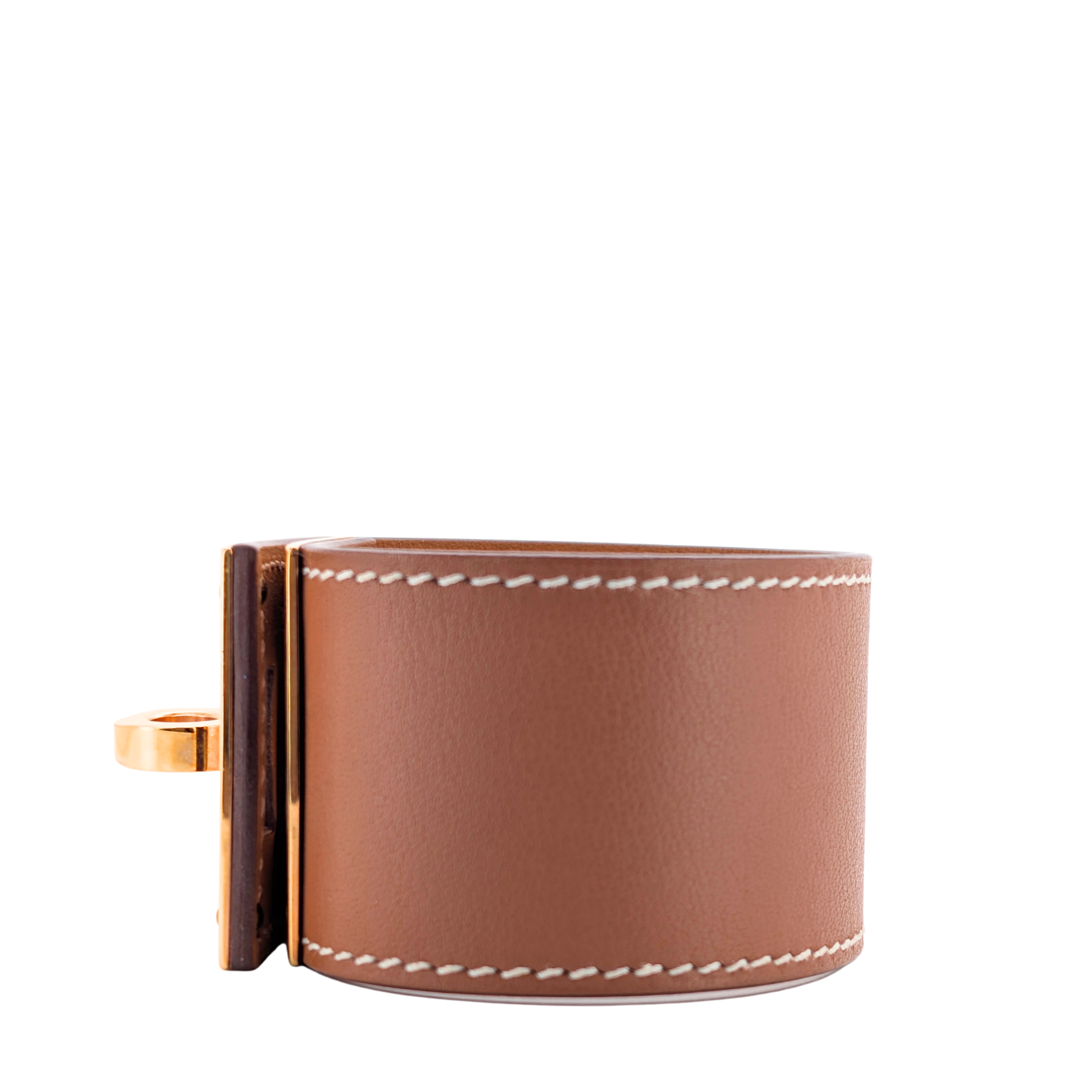 Hermes Bracelet Kelly Dog swift Leather Bracelet