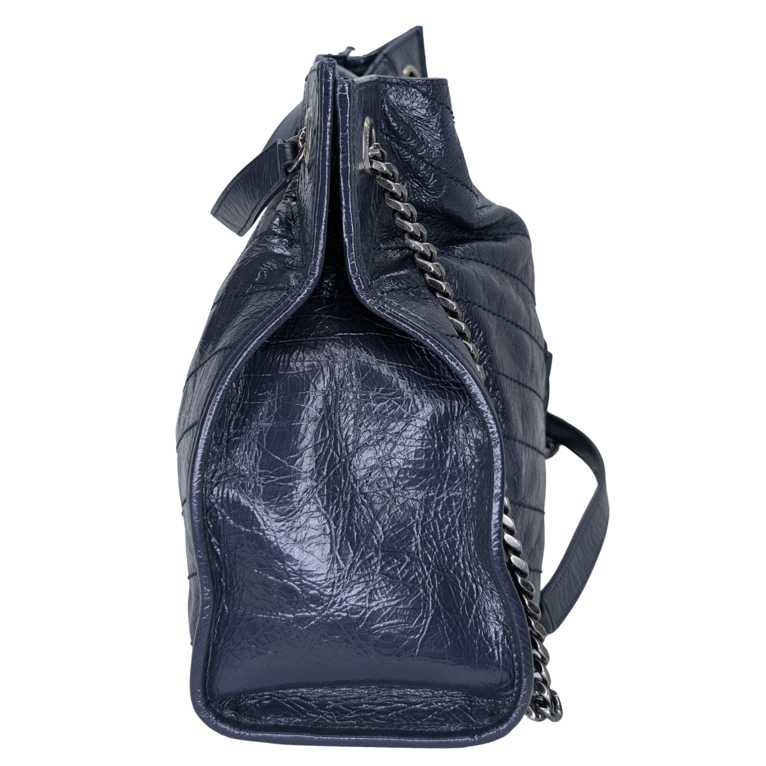 Saint Laurent Niki絎縫皮革購物托特包