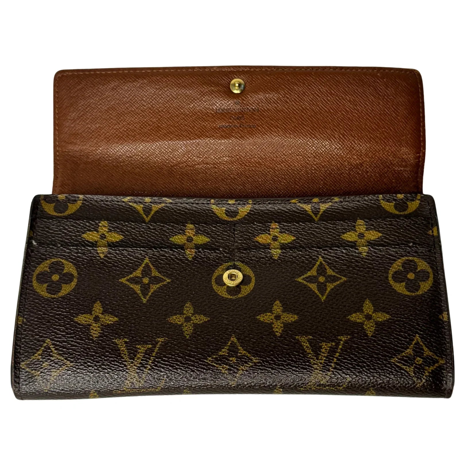 Louis Vuitton Monogram Canvas Sarah Long Wallet - Lost Designer