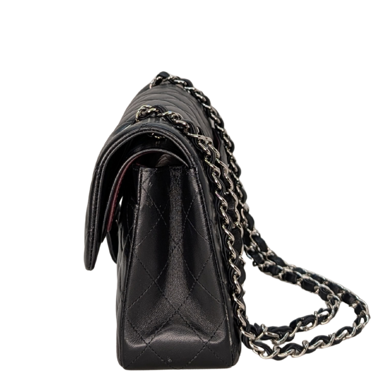 Chanel Small Classic Double Flap Lambskin Black SHW