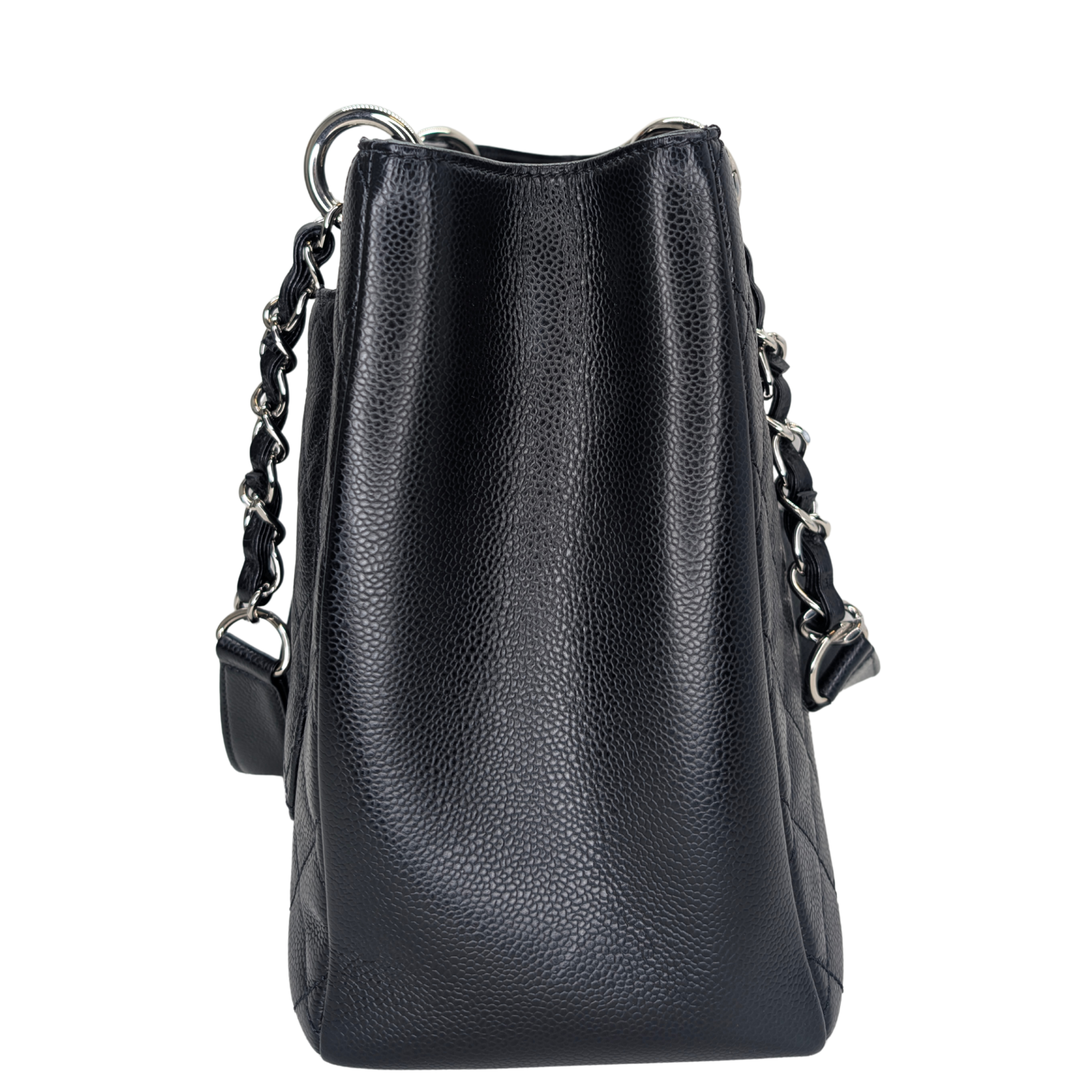 Chanel Quilted Caviar GST Grand Shopping Tote Black