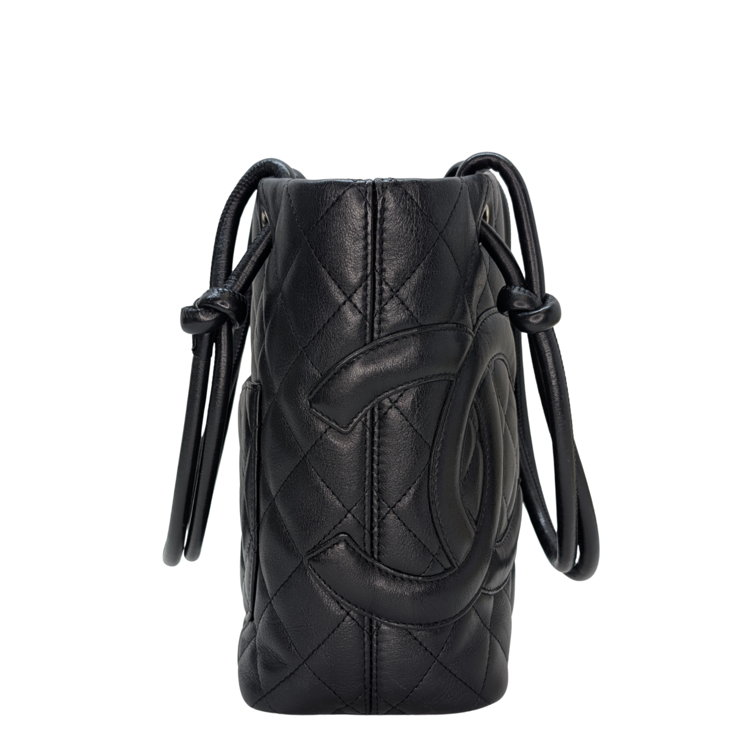 Chanel Cambon Ligne Tote Small Black on Black Bag