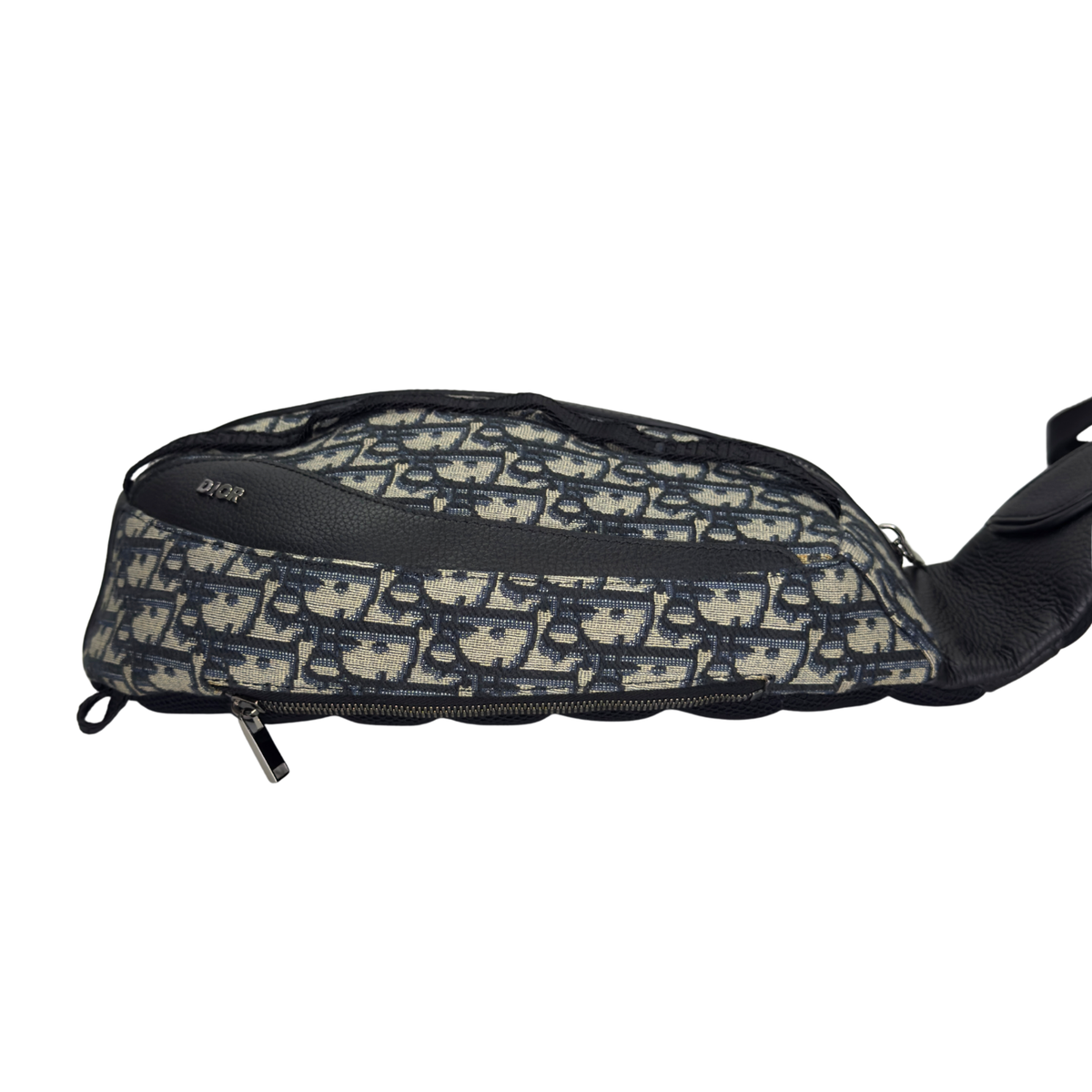 Dior Oblique Scarab 帆布皮革斜挎背包 海軍藍
