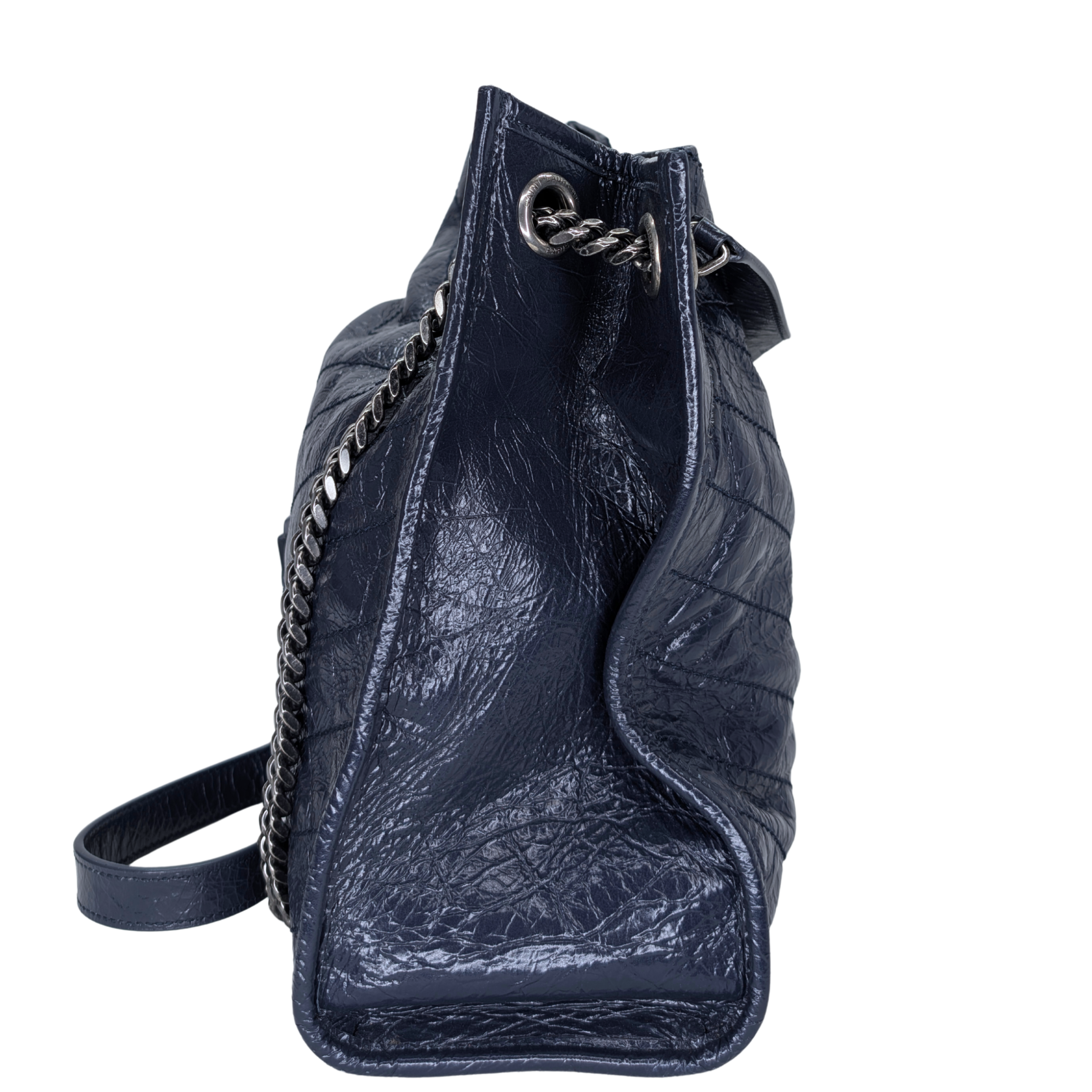 Saint Laurent Niki絎縫皮革購物托特包