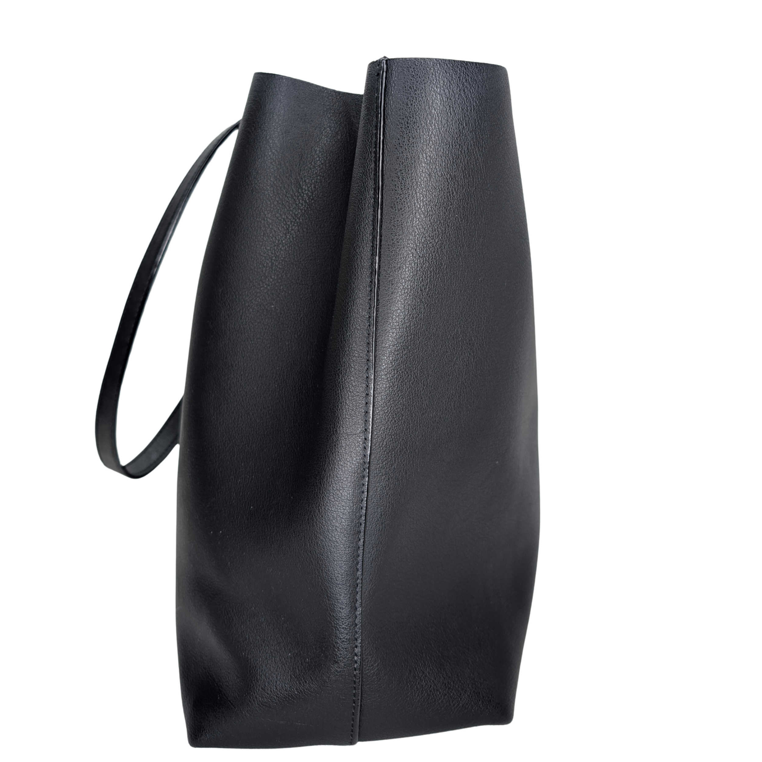 Saint Laurent 黑色皮革購物托特袋