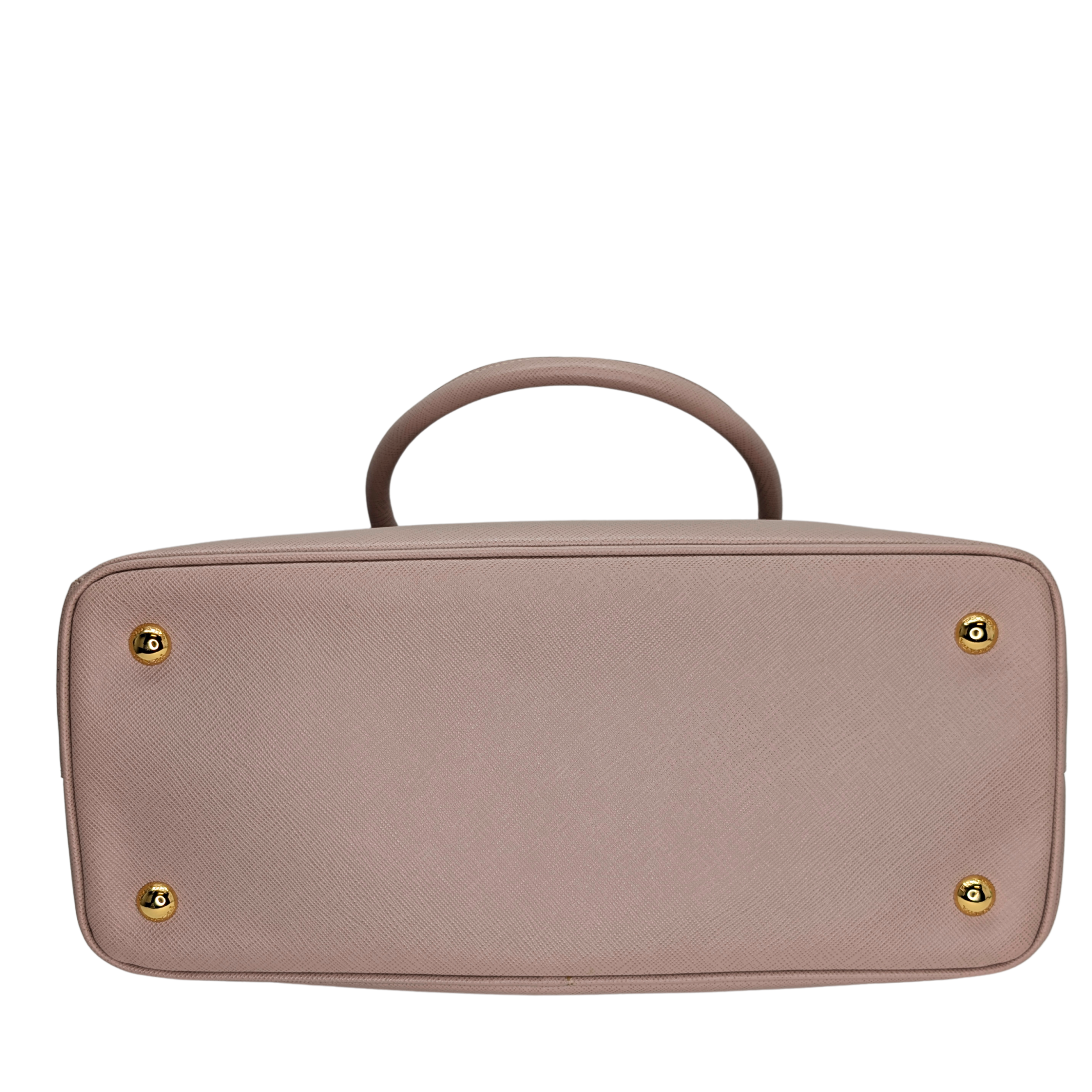 Prada Saffiano Small Galleria Lux Tote Bag Cammeo