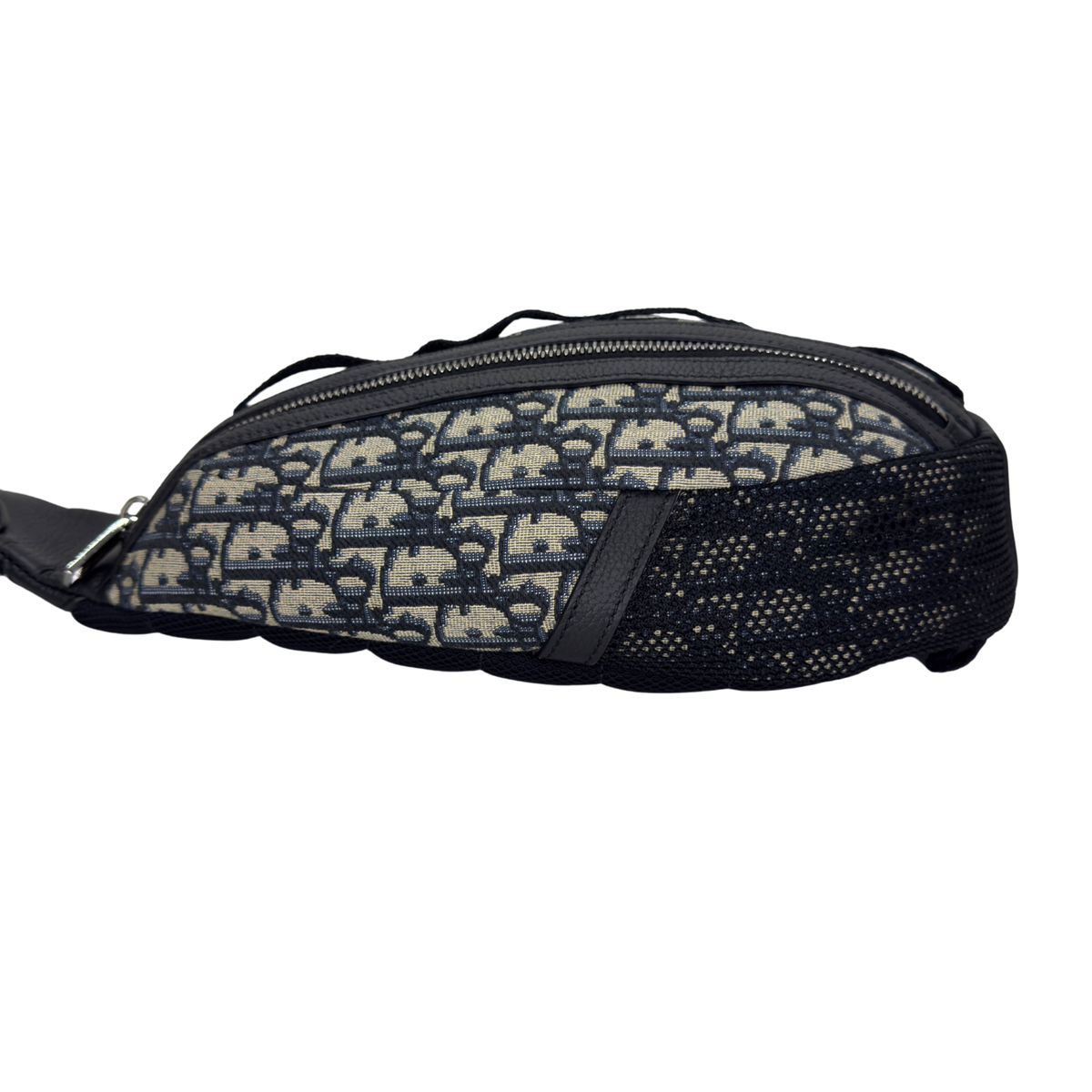 Dior Oblique Scarab 帆布皮革斜挎背包 海軍藍