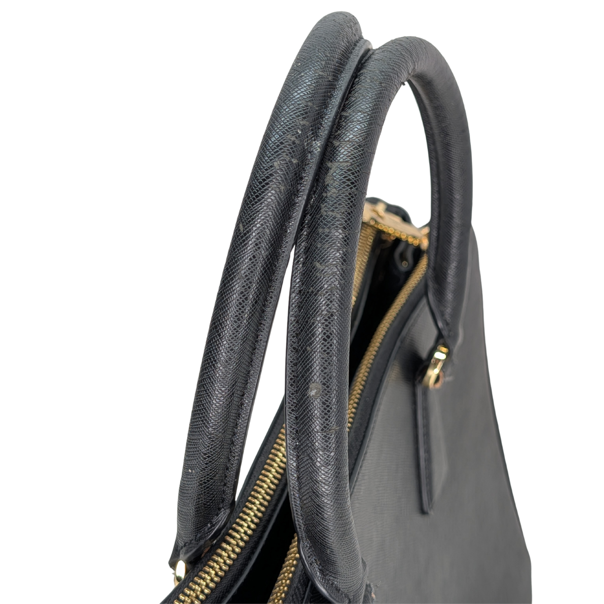 Prada Saffiano Galleria 黑色雙拉鏈手袋