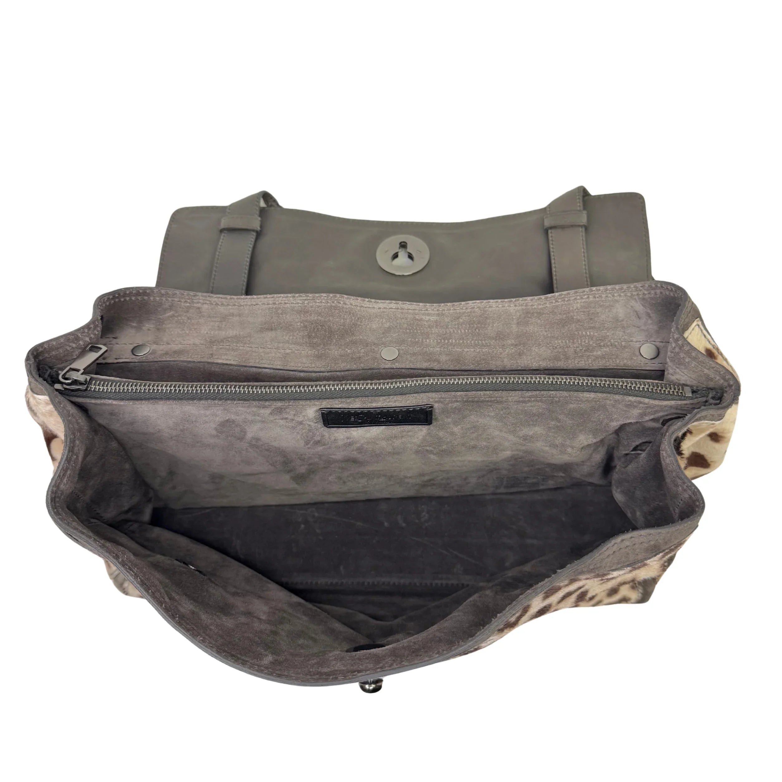 Saint Laurent Ponyhair Top Handle Bag Leopard - Lost Designer
