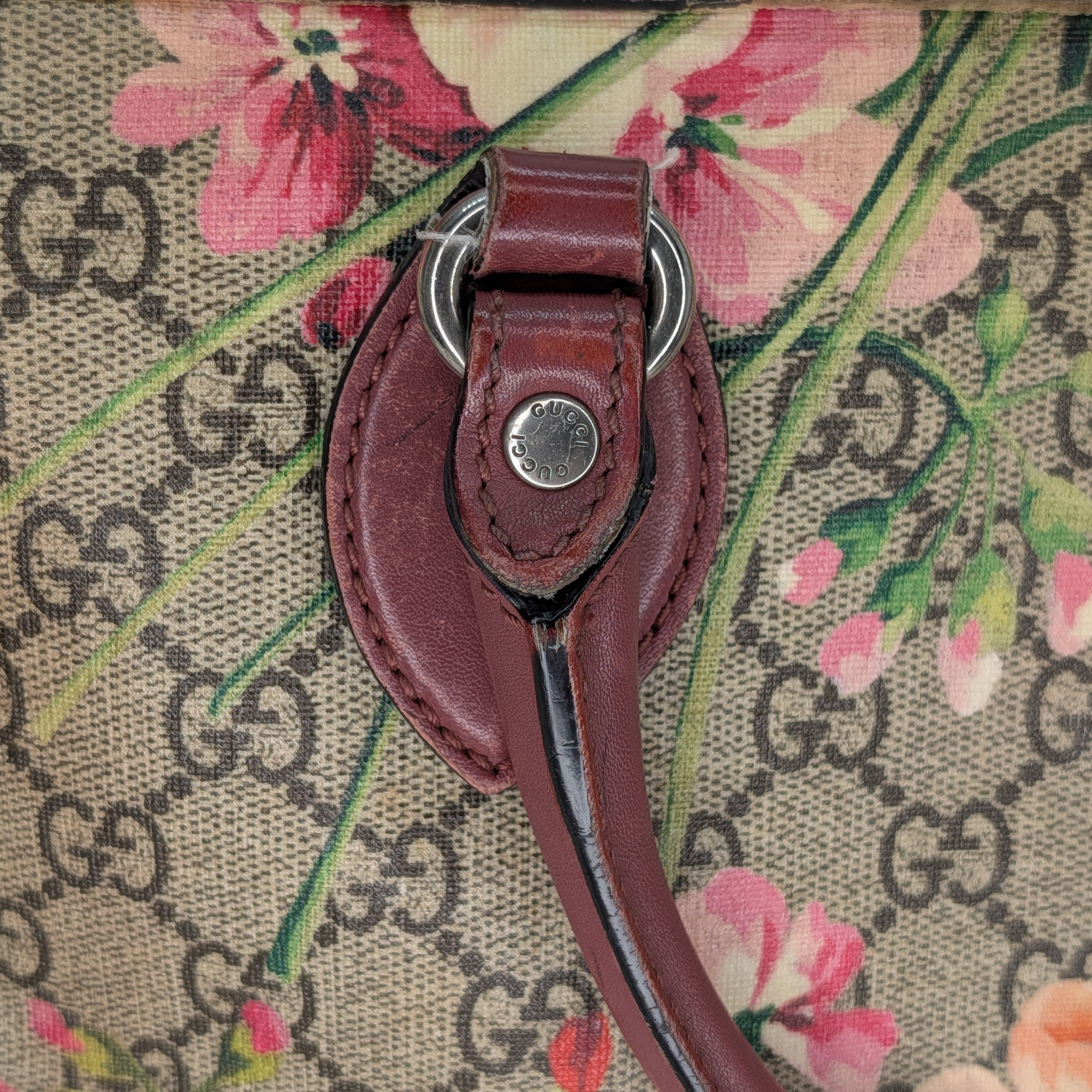Gucci 花卉圖案 Boston 手袋