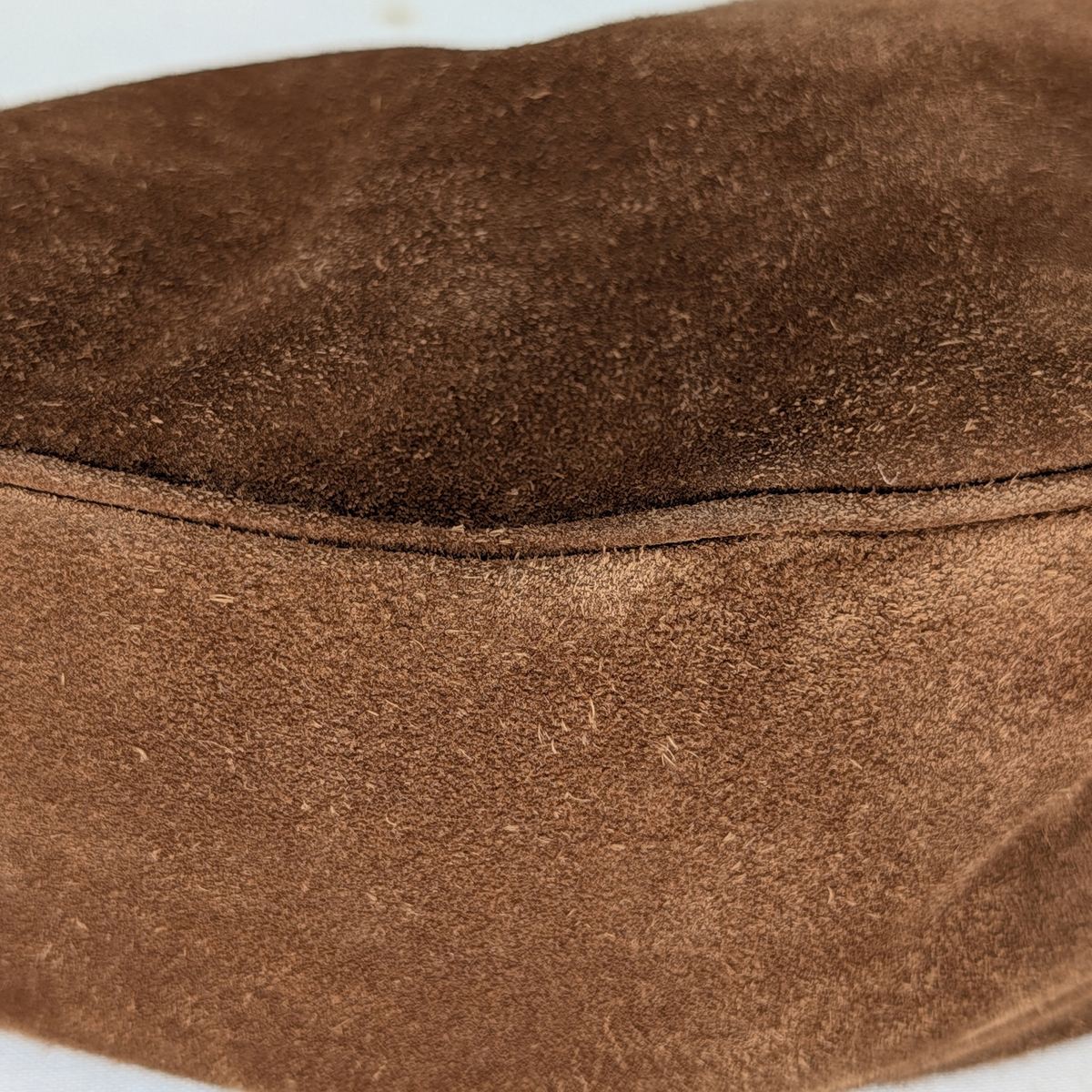 Prada Demi-Lune Suede Boat Shoulder Bag