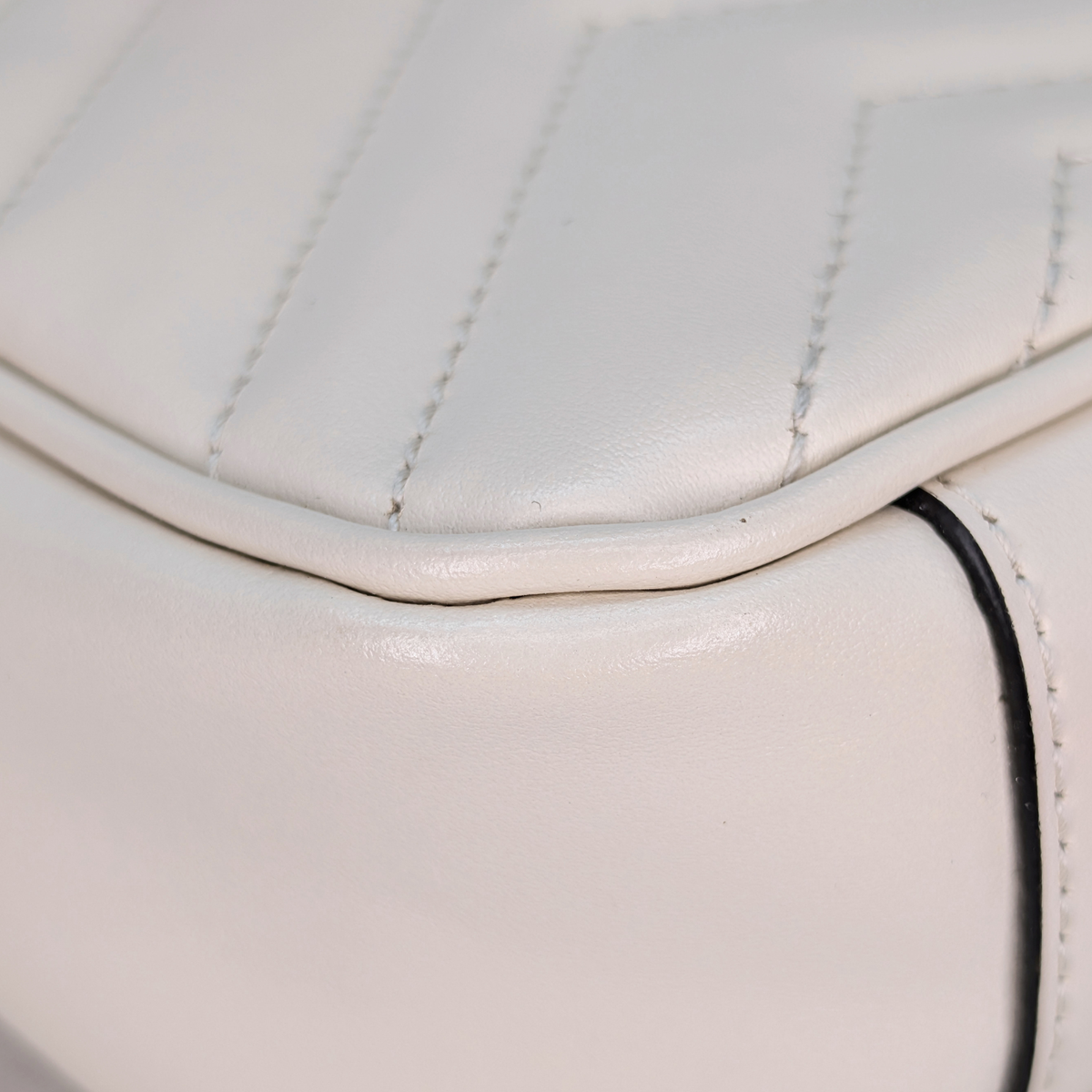 Gucci GG Marmont Flap Small White