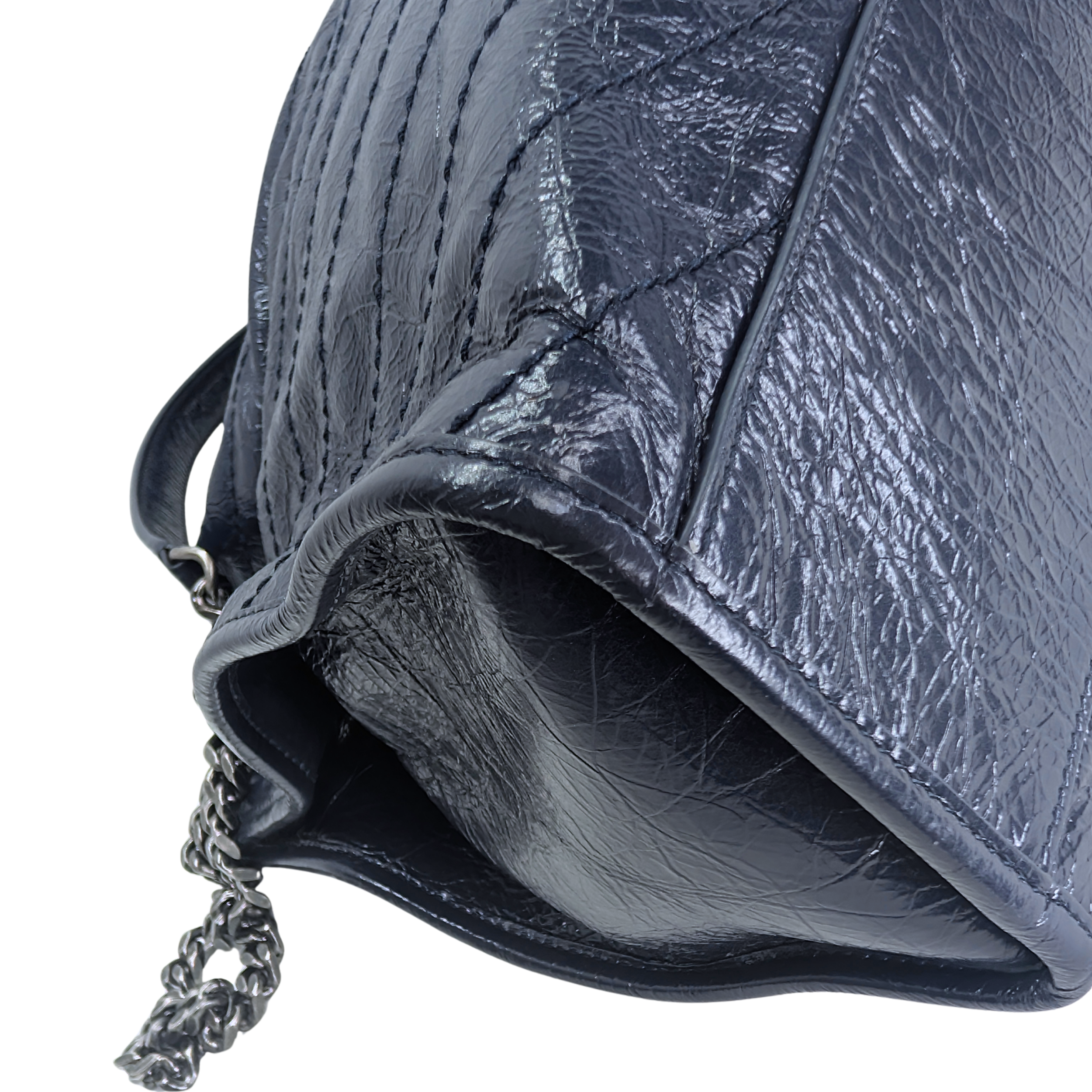 Saint Laurent Niki絎縫皮革購物托特包