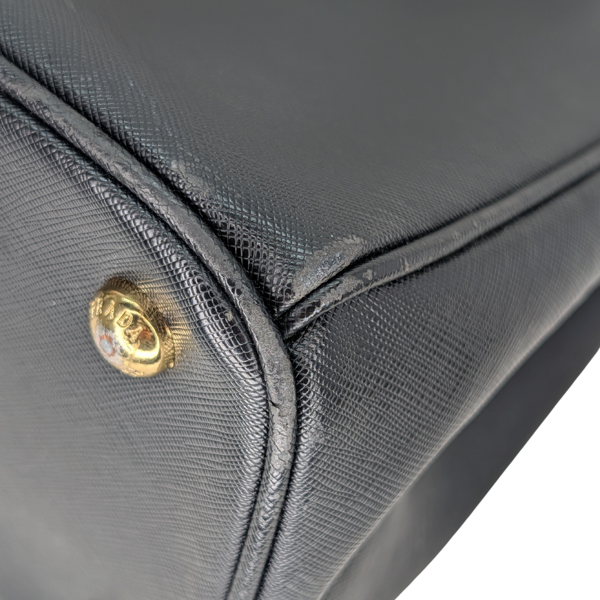 Prada Saffiano Galleria 黑色雙拉鏈手袋