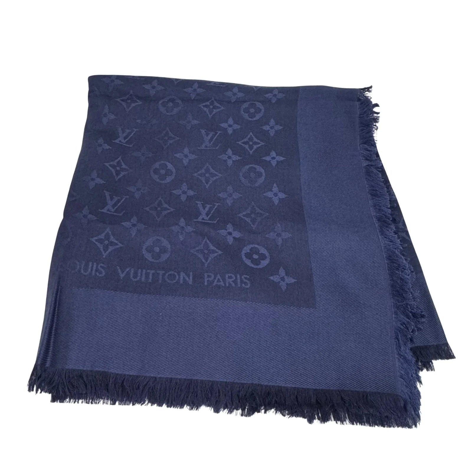 Louis Vuitton Châle Monogram shine silk Wool scarf - Lost Designer