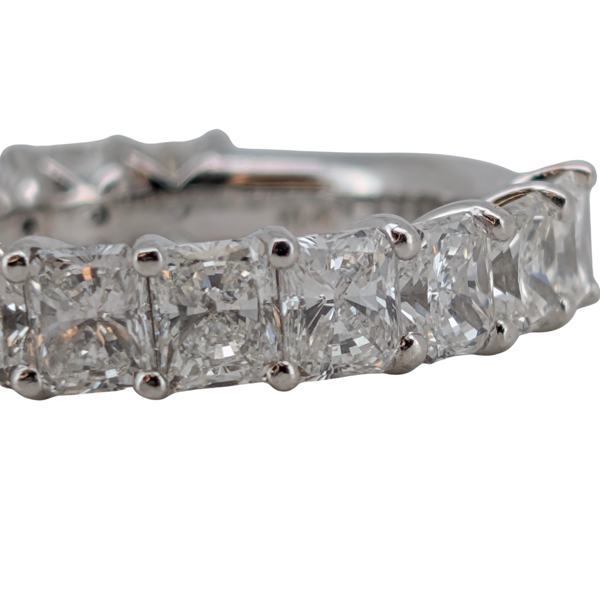 6.00ct Natural Diamond Radiant Cut Ring On 18K Gold