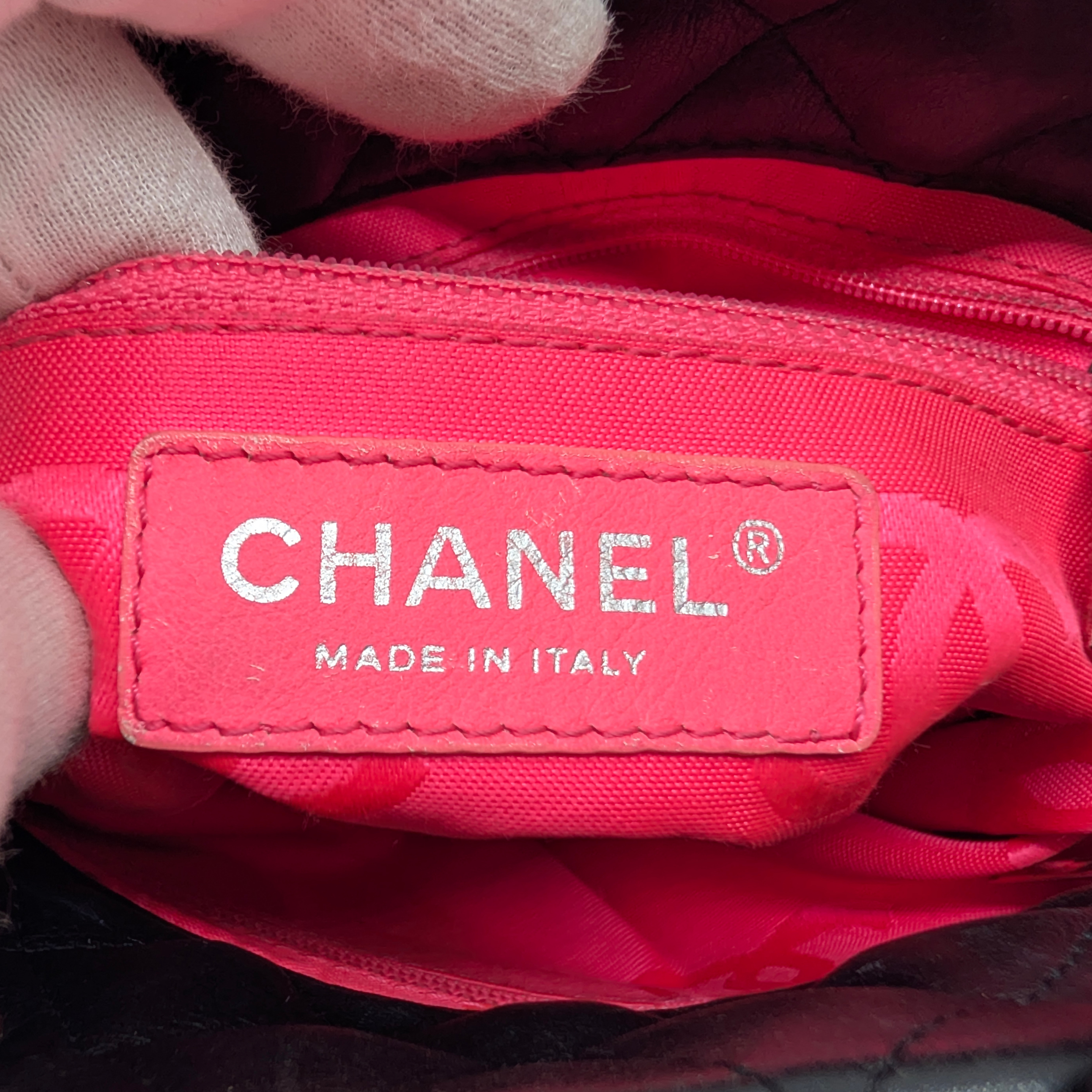 Chanel Cambon Ligne Tote Small Black on Black Bag