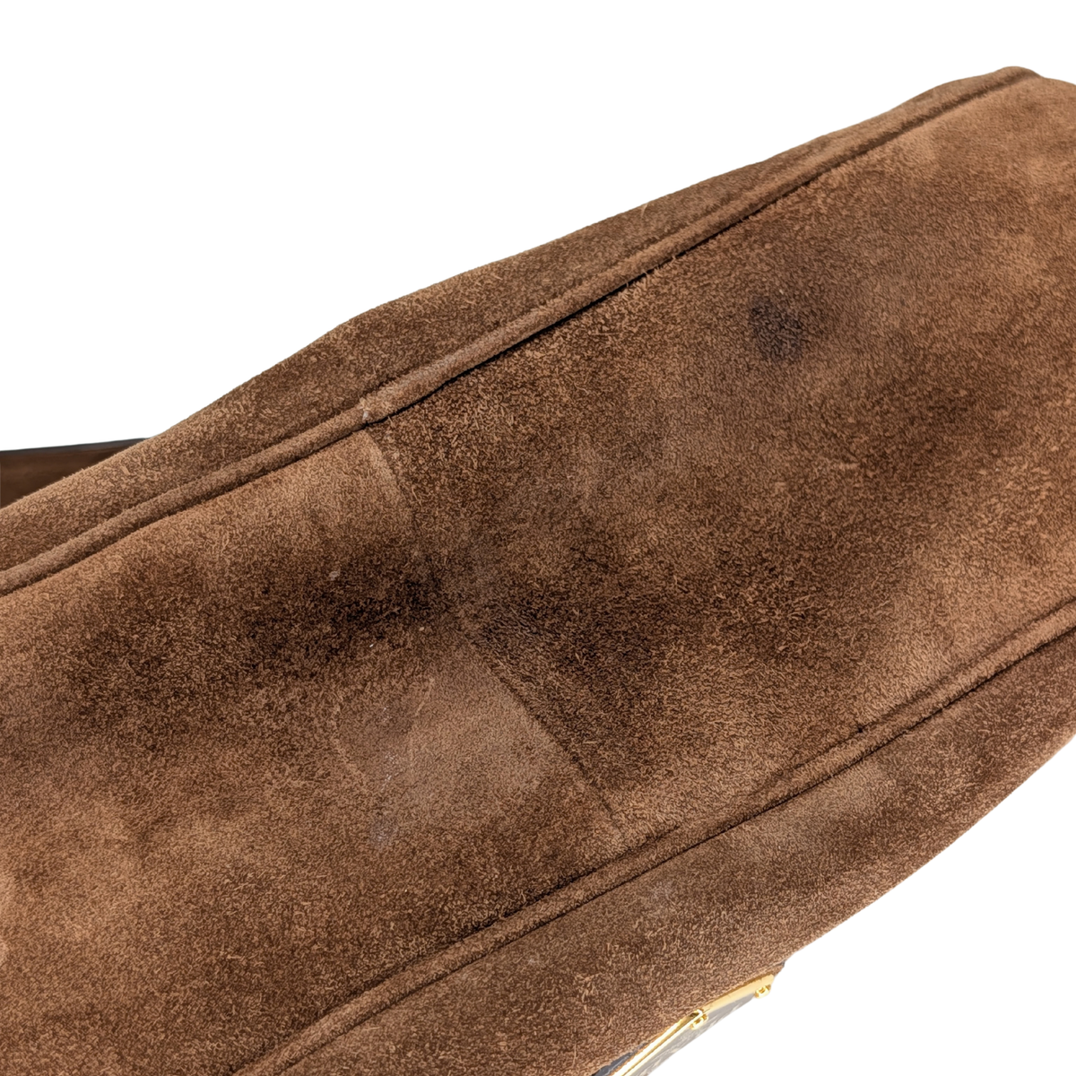 Prada Demi-Lune Suede Boat Shoulder Bag