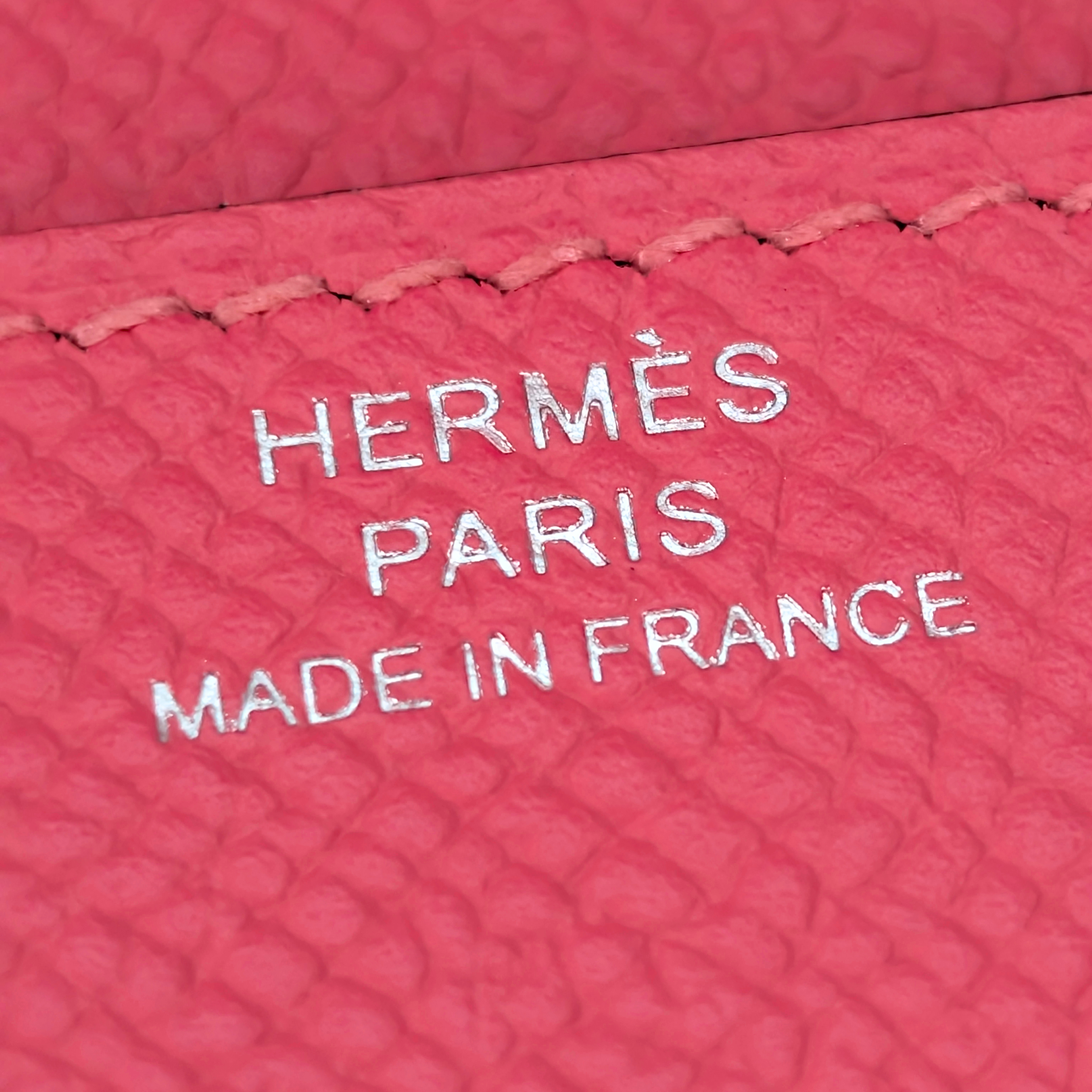 Hermes Constance To Go Rose Azalee Epsom W Stamp SHW