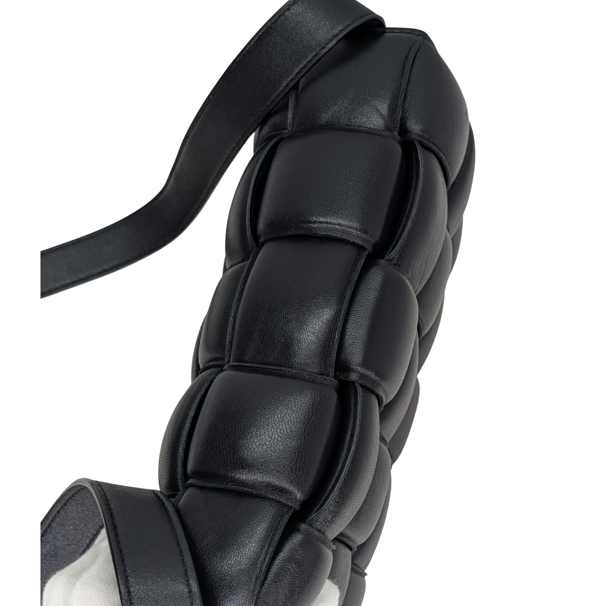 Bottega Veneta Padded Cassette Intrecciato Bag Black
