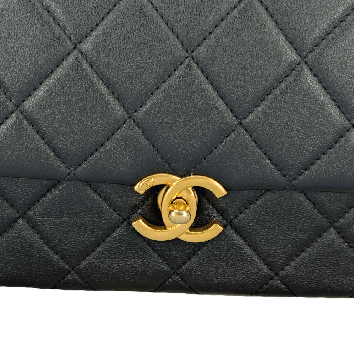 Chanel Mini Flap Bag Calfskin Black