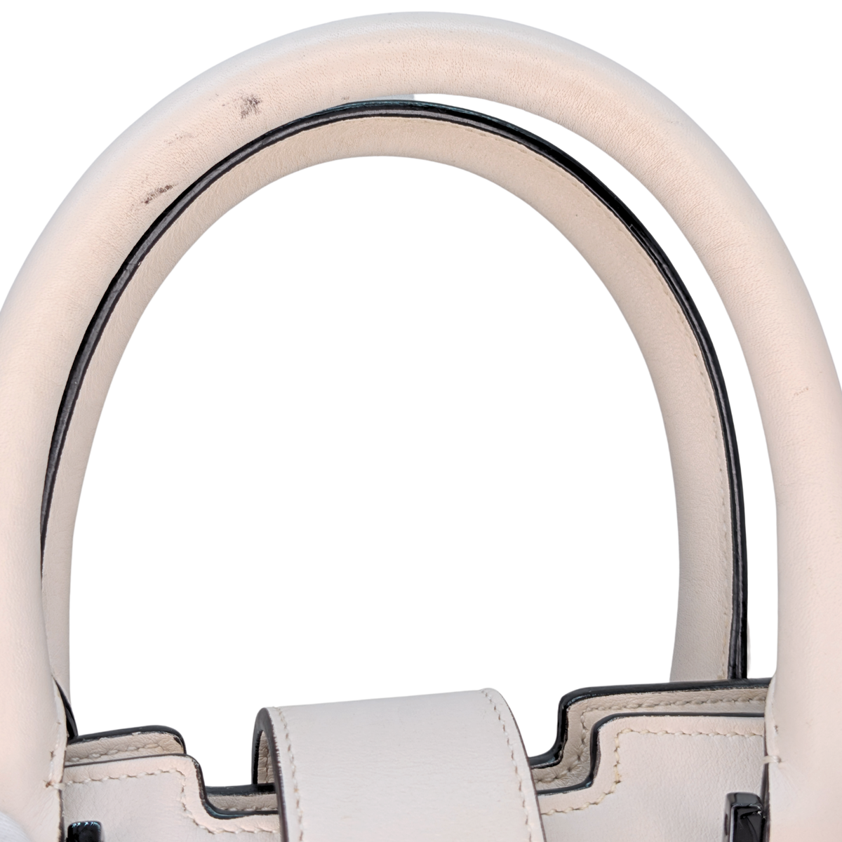 Saint Laurent Monogram Cabas Leather White
