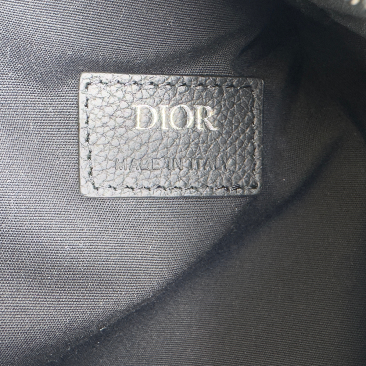 Dior Oblique Scarab 帆布皮革斜挎背包 海軍藍