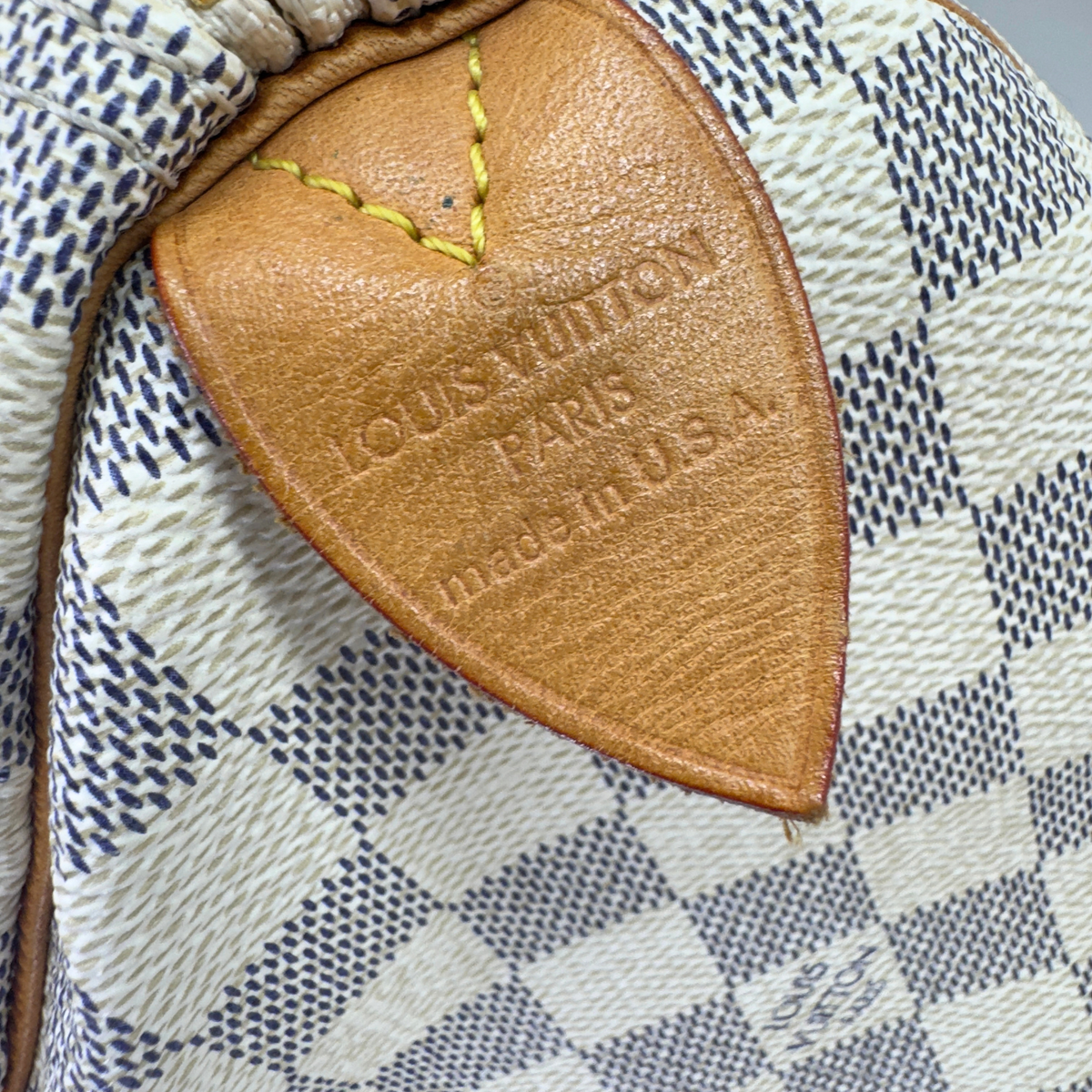 Louis Vuitton Speedy 30 Damier Azur 手袋