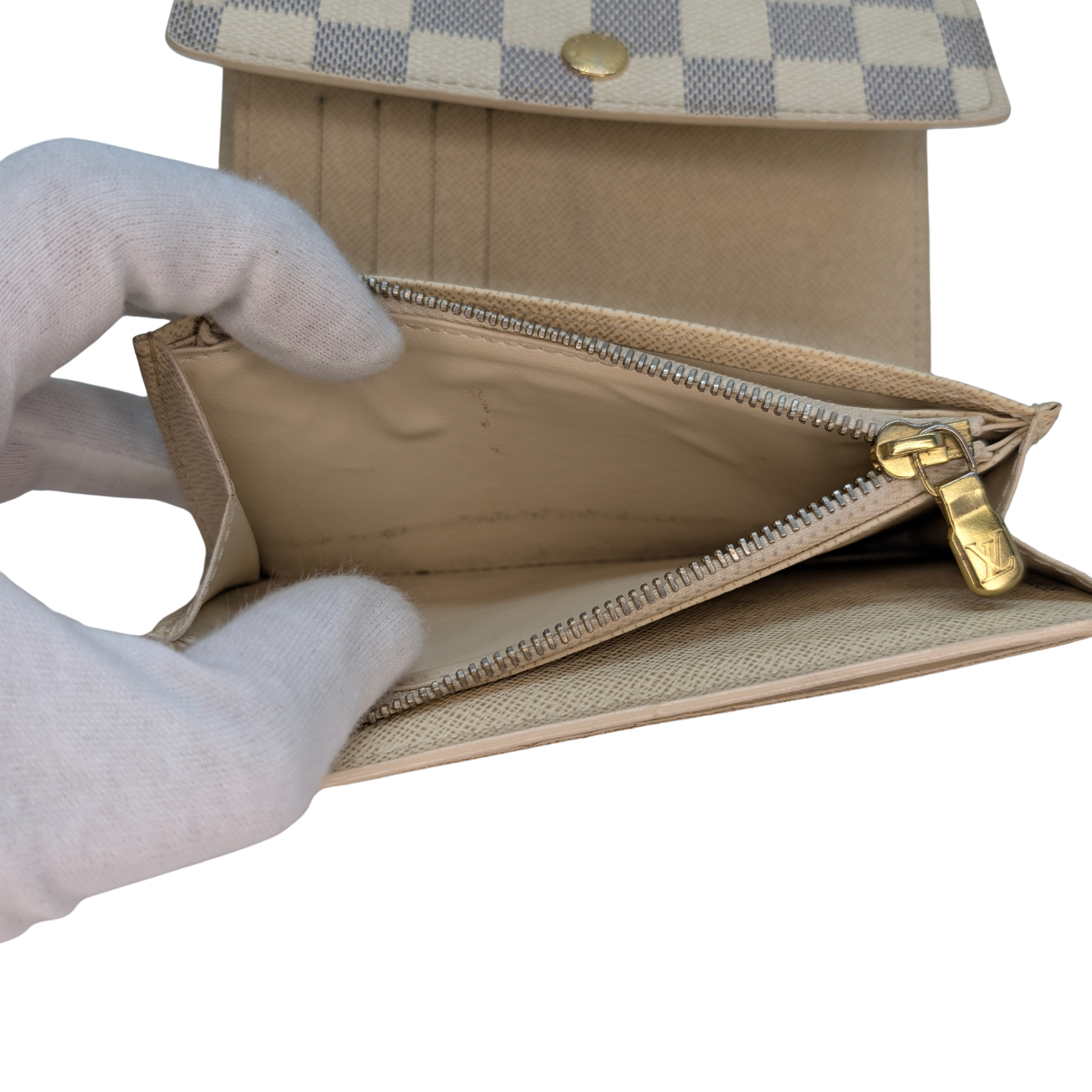 Louis Vuitton PF Alexandra Damier Azur Wallet