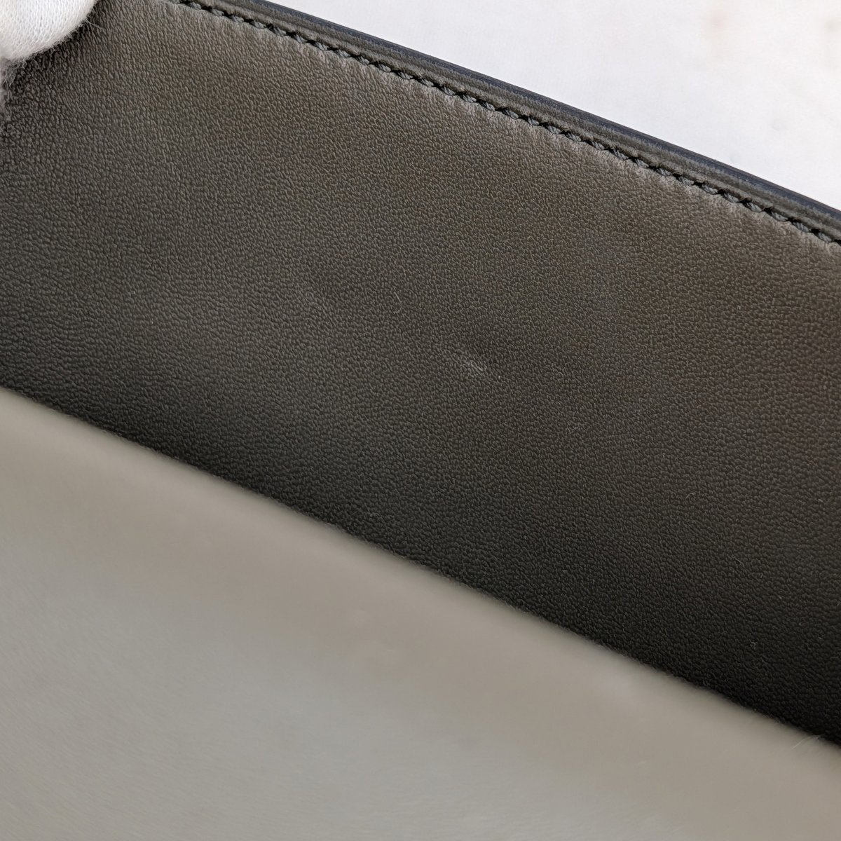 Hermes Mini Constance Epsom Vert De Gris GHW B Stamp